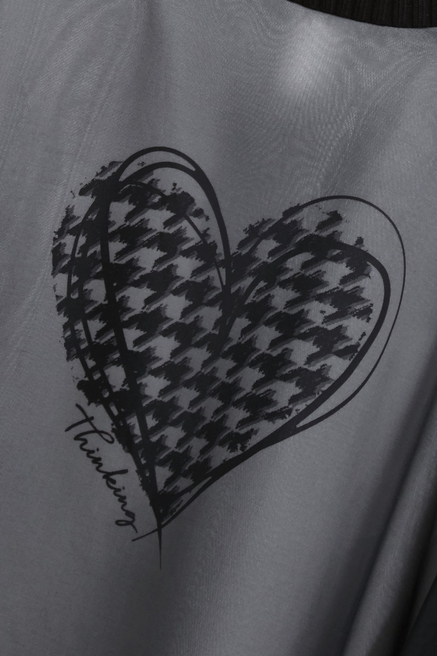 Heart Motif Print Turtleneck TopHeart Motif Print Turtleneck Top,Tops,Season (AW) Look,black tops