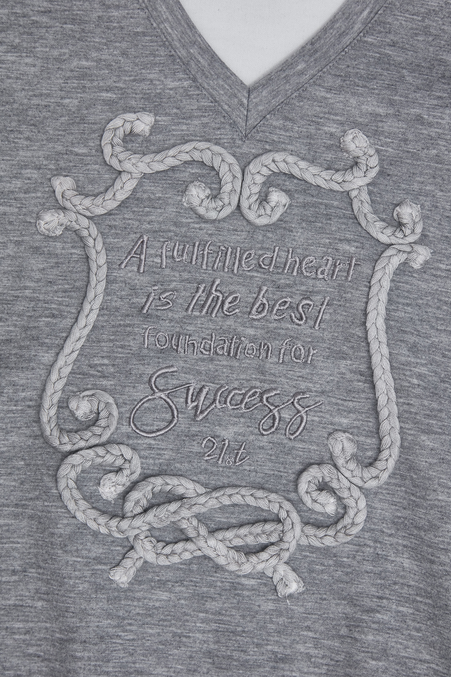 Pleated Sleeve Cuff Detail Grey TopPleated Sleeve Cuff Detail Grey Top,Tops,Embroidered,Season (AW) Look