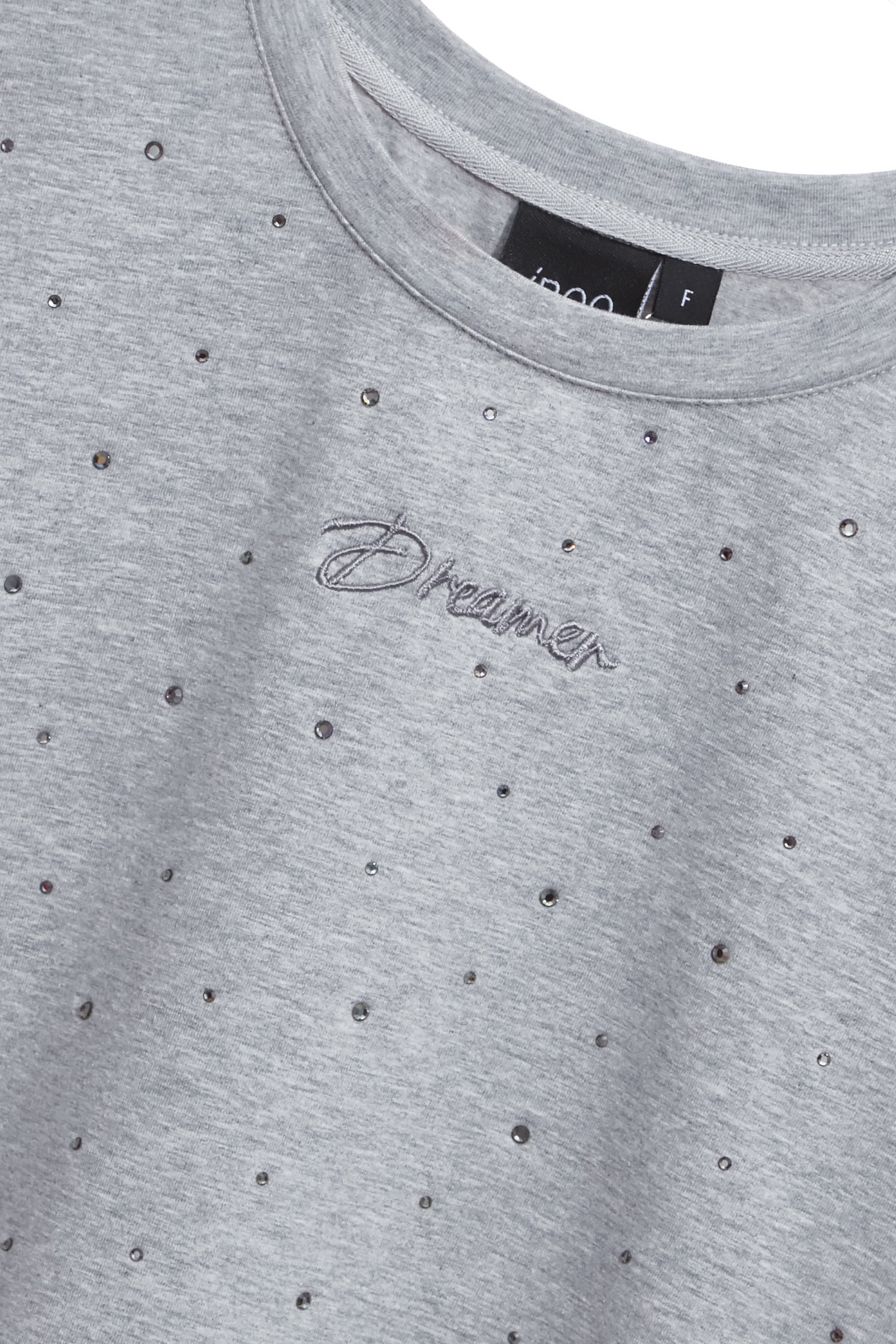 Short Sleeve Iron On Sequin TeeShort Sleeve Iron On Sequin Tee,Tops,Embroidered,Season (AW) Look,Cotton