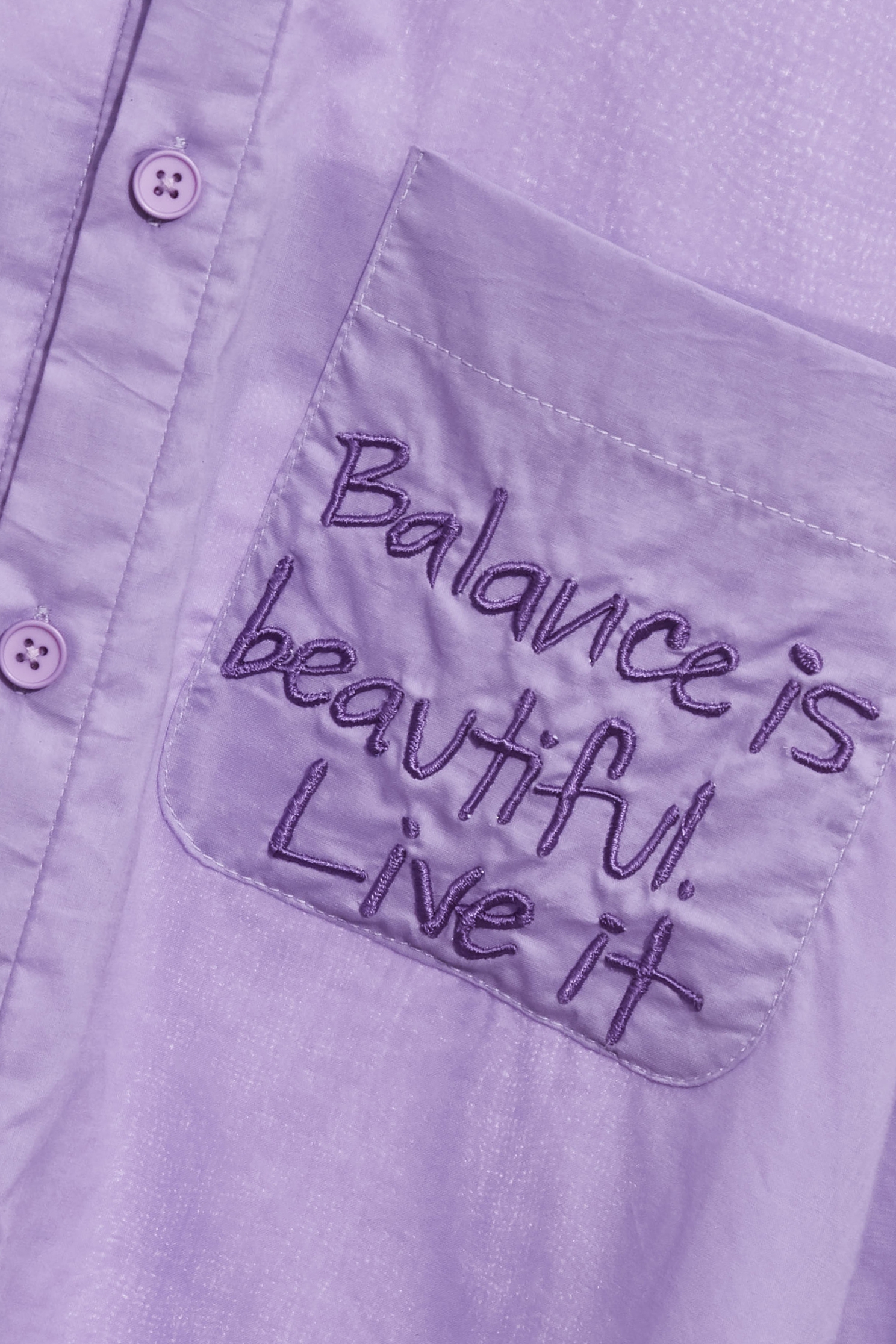 Patch Pocket Lavender BlousePatch Pocket Lavender Blouse,Tops,Embroidered,Season (AW) Look,Blouses