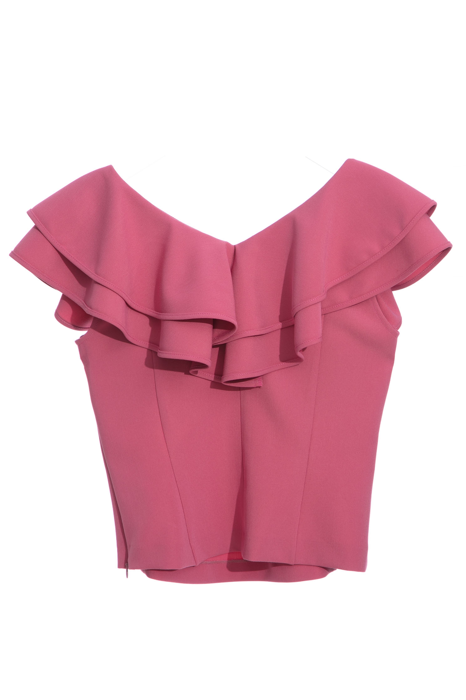 Cascading Ruffle Pink TopCascading Ruffle Pink Top,Tops,Season (SS) Look,sleeveless tops