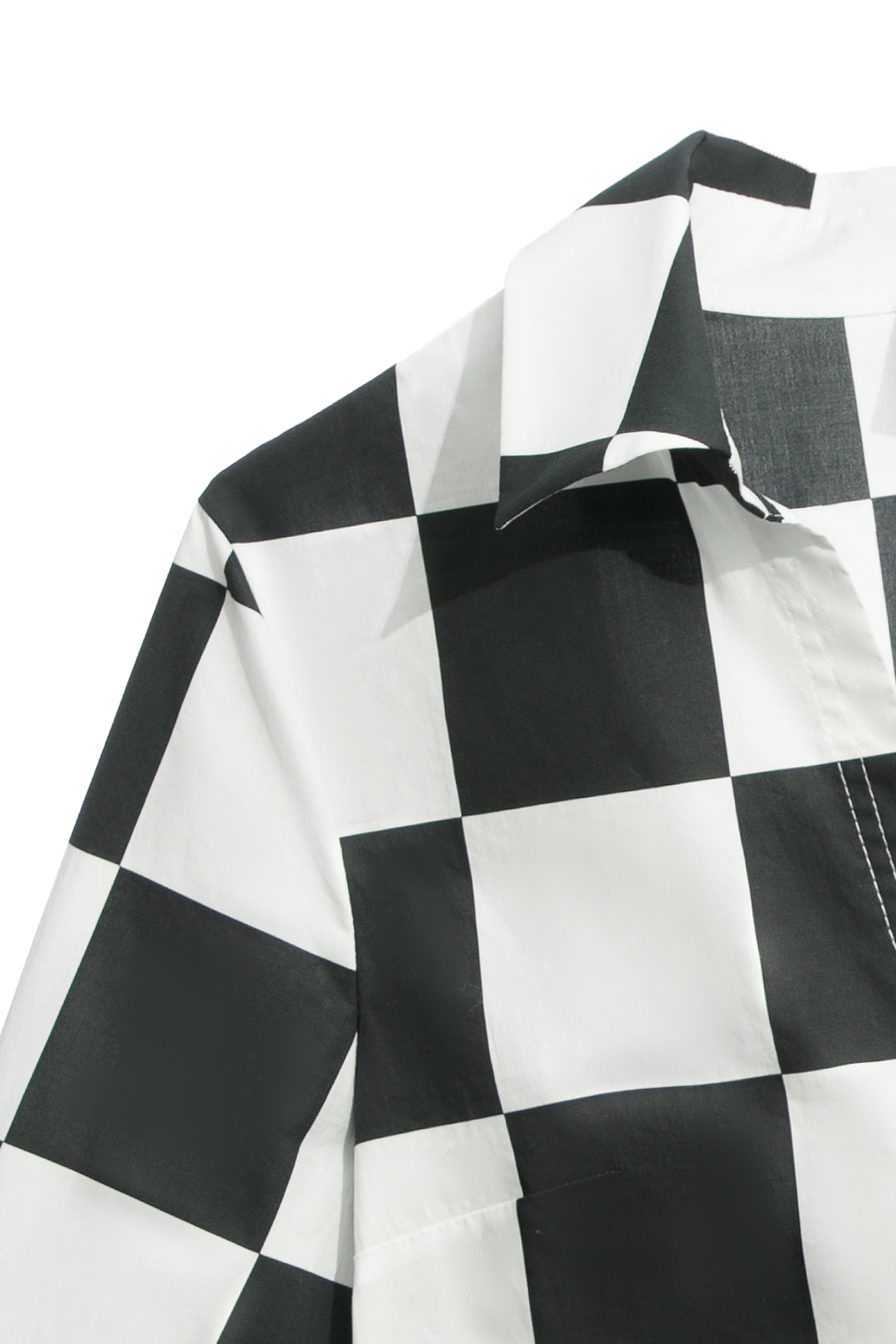 R Logo Big Checkered BlouseR Logo Big Checkered Blouse,Tops,Season (SS) Look