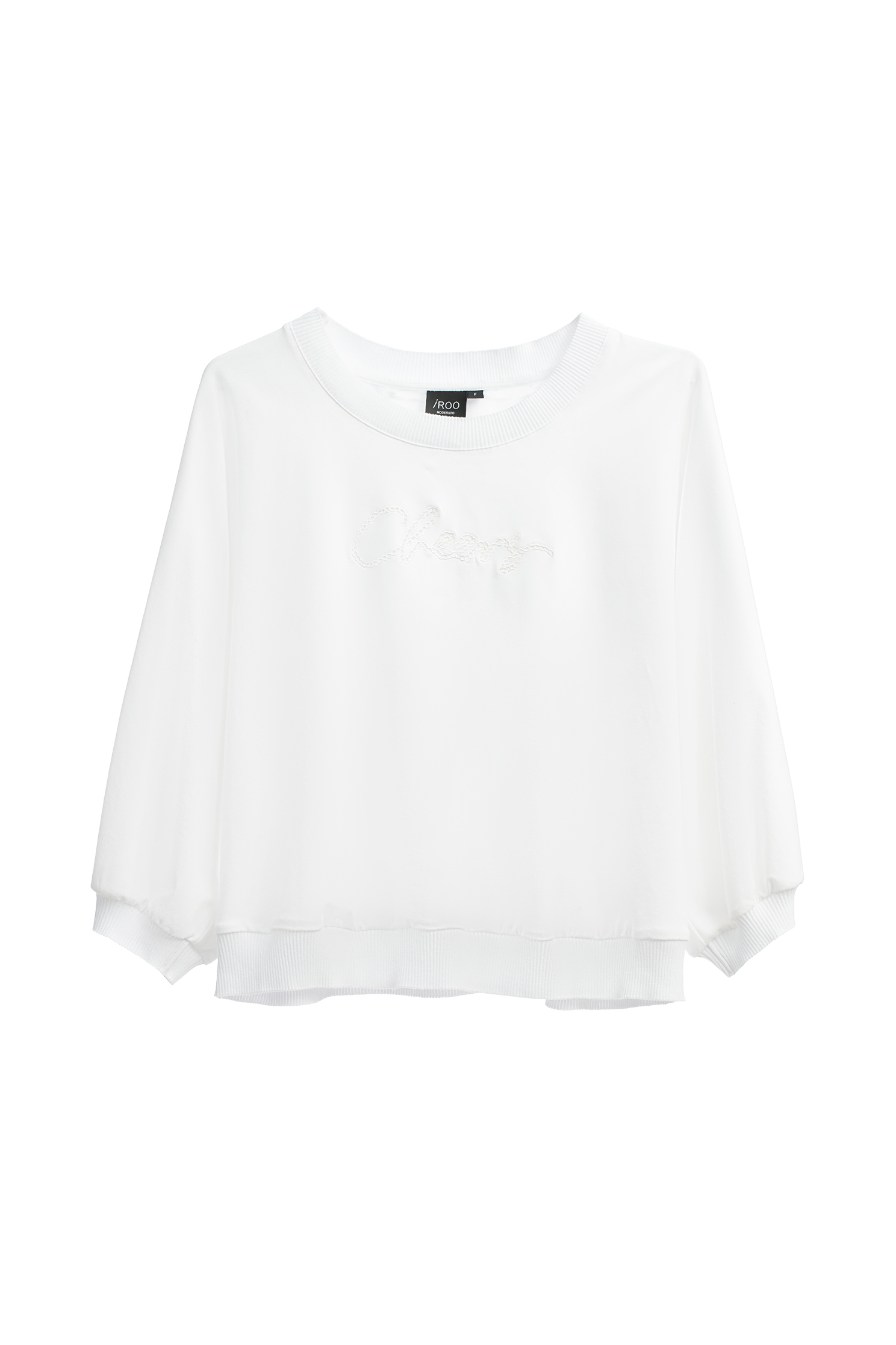 Embroidered Slogan Basic TopEmbroidered Slogan Basic Top,Tops,Season (SS) Look,Cotton,Embroidered