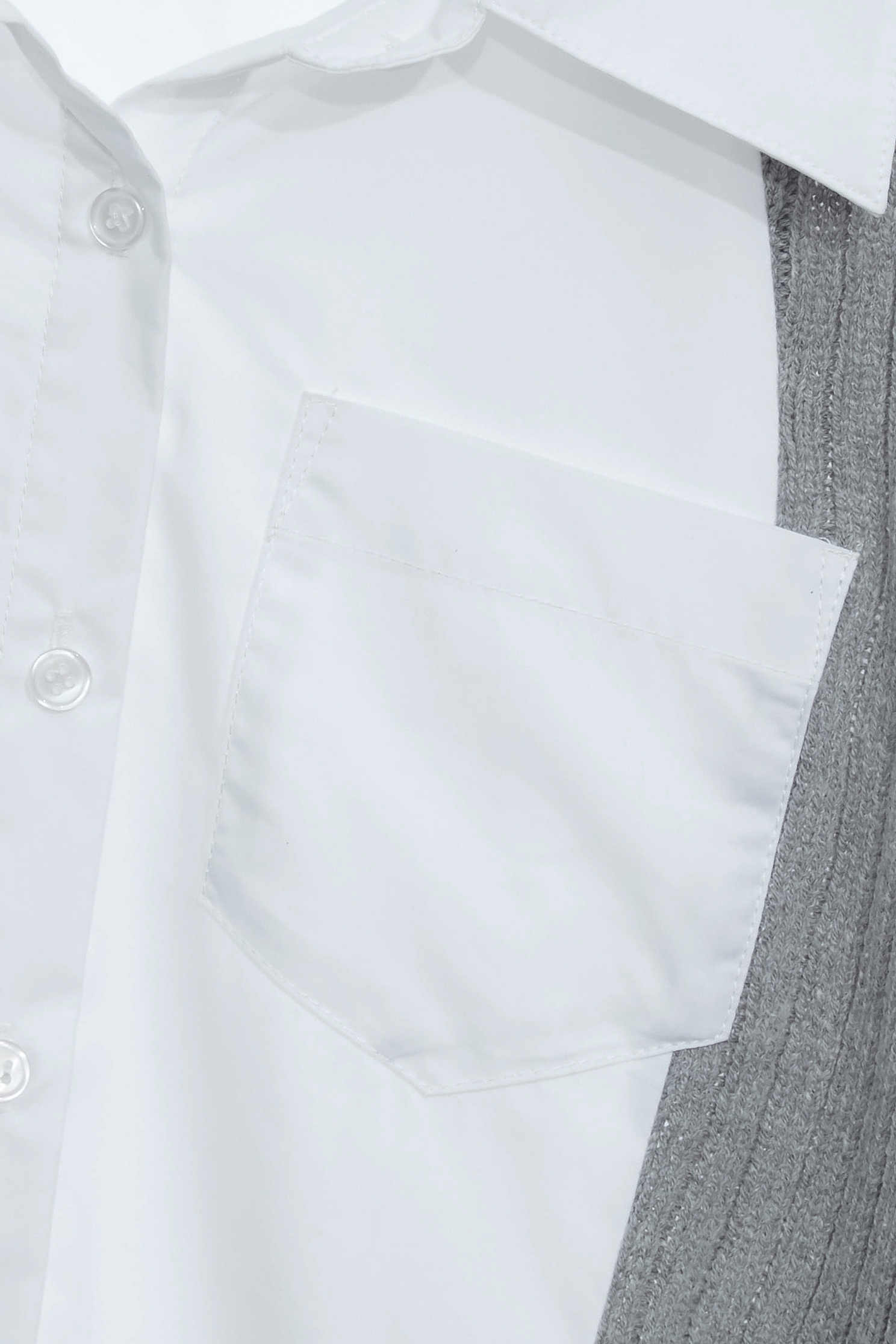 Woven Knit Combo BlouseWoven Knit Combo Blouse,Tops,Season (SS) Look,Blouses,Knitted,Knitted tops