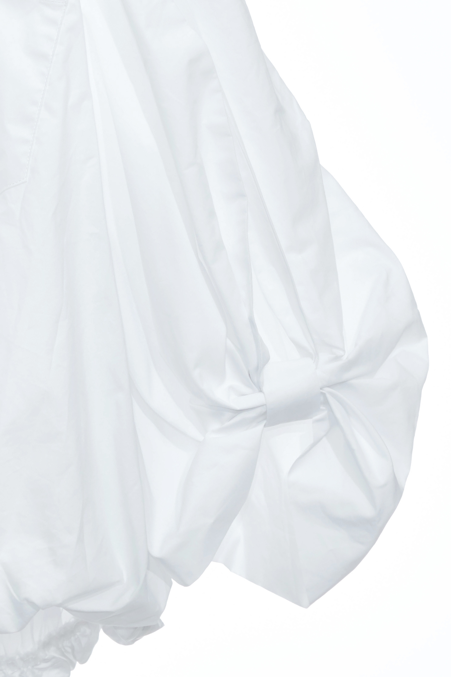 Bubble Sleeve Patch Pocket TopBubble Sleeve Patch Pocket Top,Tops,Season (SS) Look,White tops,Embroidered,Blouses