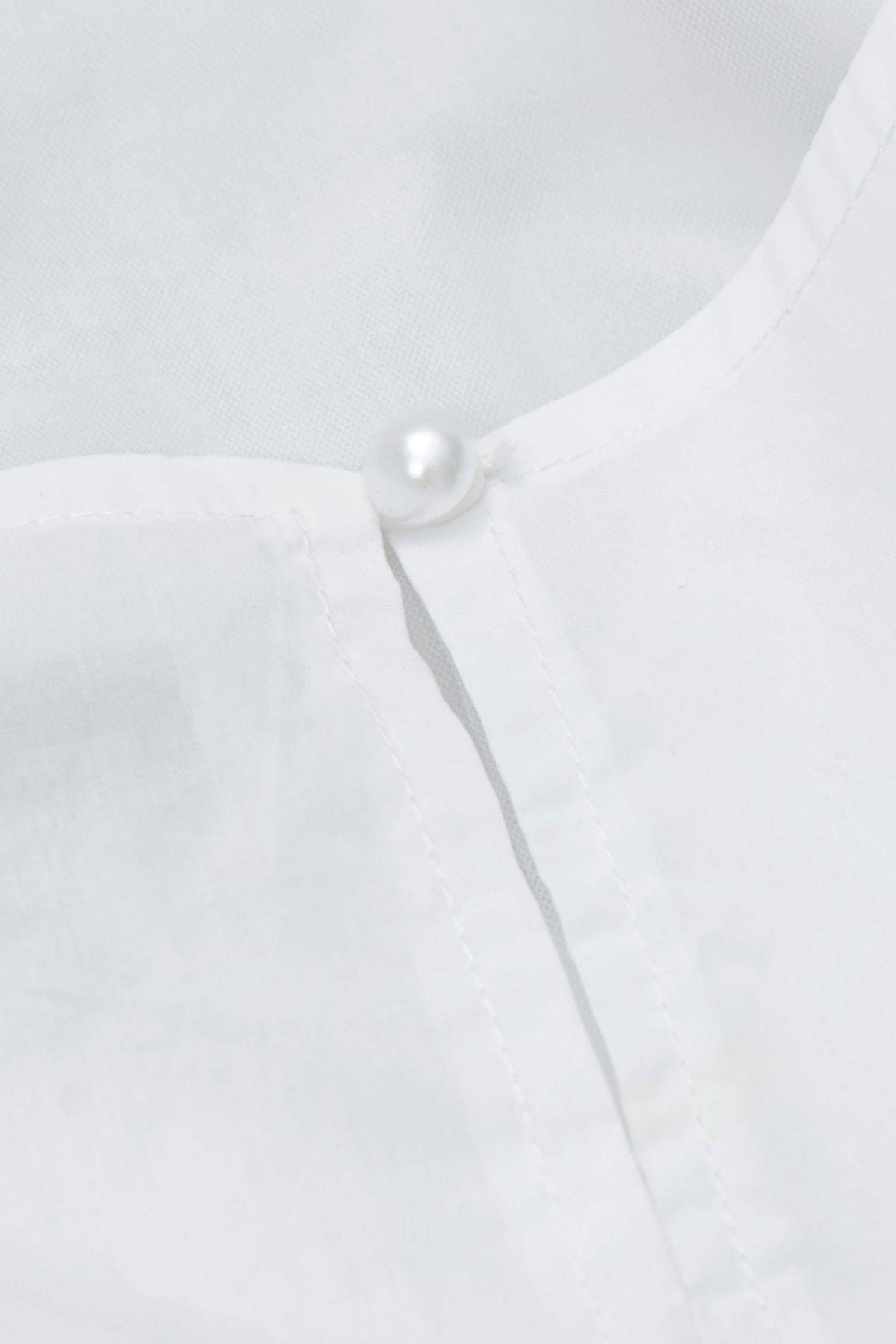 Bubble Sleeve Patch Pocket TopBubble Sleeve Patch Pocket Top,Tops,Season (SS) Look,White tops,Embroidered,Blouses