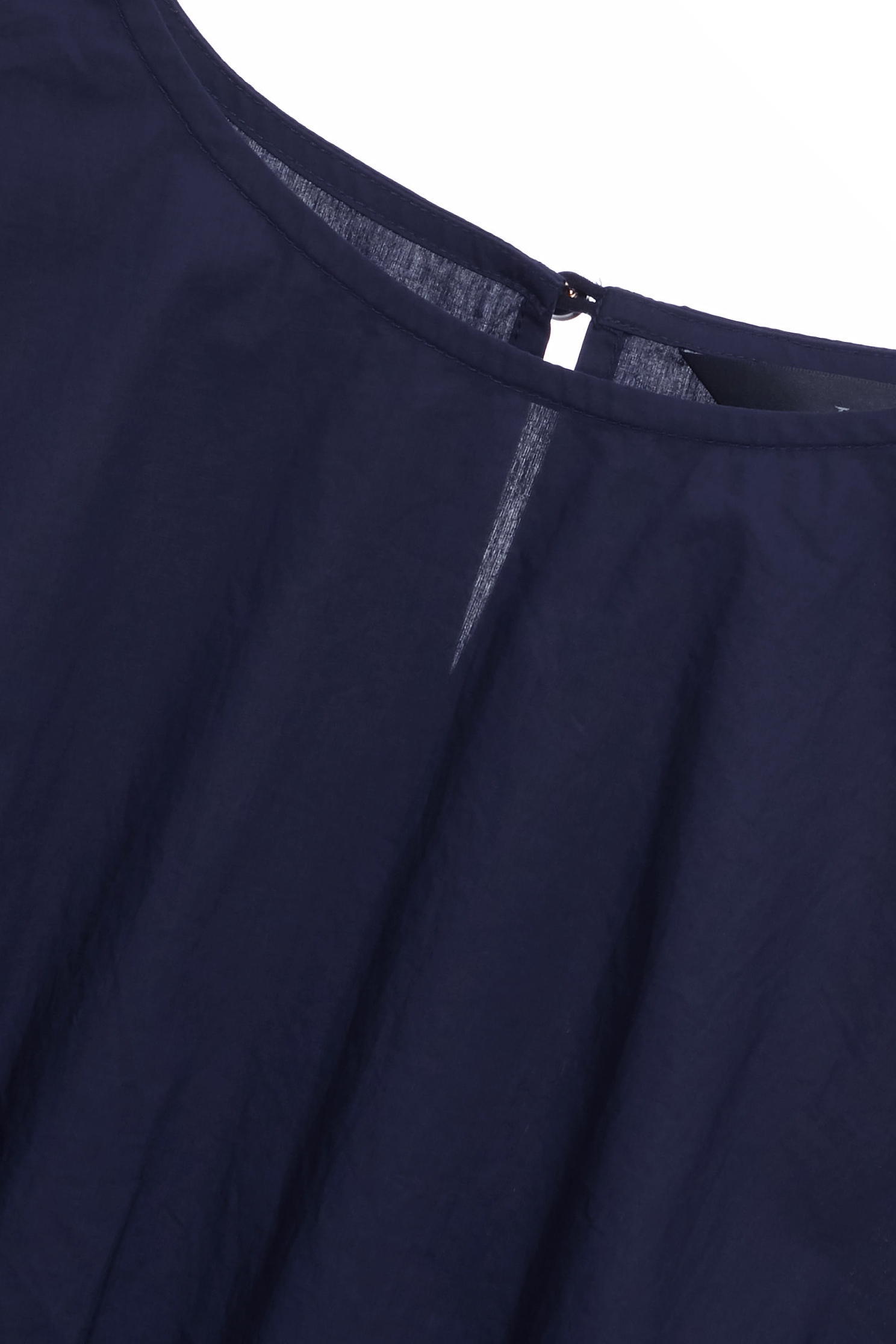Elastic Waist Navy TopElastic Waist Navy Top,Tops,Season (SS) Look,Cotton,Blouses