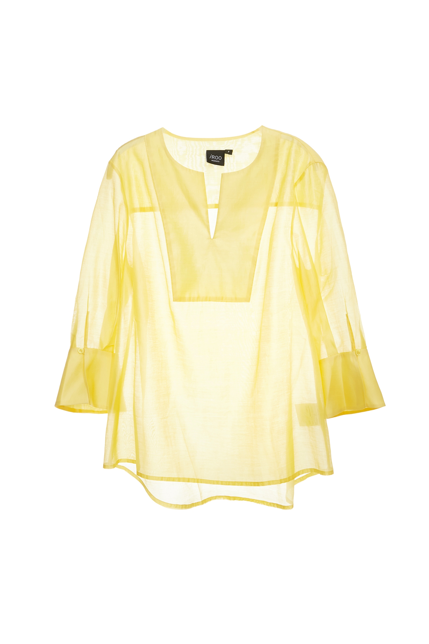 Bright Yellow 3/4 Sleeve TopBright Yellow 3/4 Sleeve Top,Tops,Season (SS) Look,Blouses