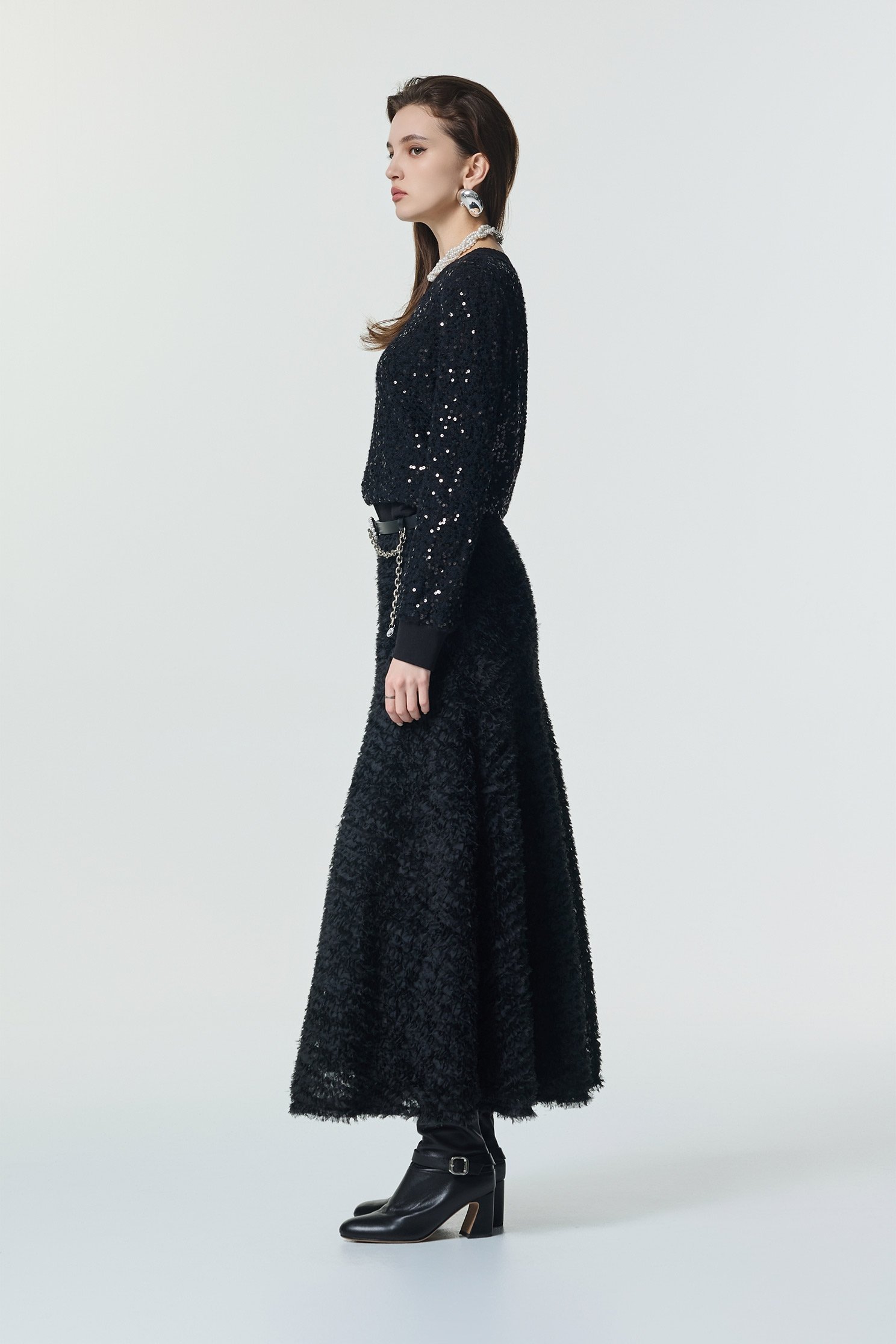 Full Sequin Long Sleeve TopFull Sequin Long Sleeve Top,Tops,Season (SS) Look,Knitted,black tops