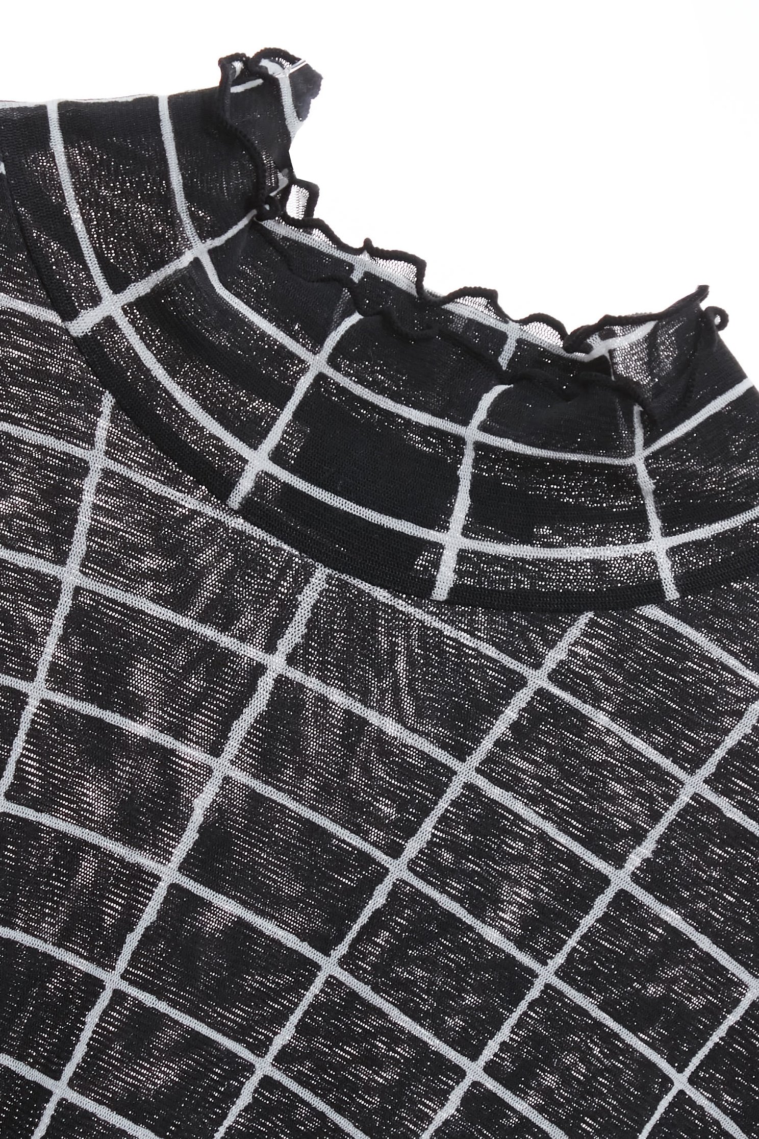 Classic Checkered Turtleneck topClassic Checkered Turtleneck top,Tops,Under shirts,Season (SS) Look