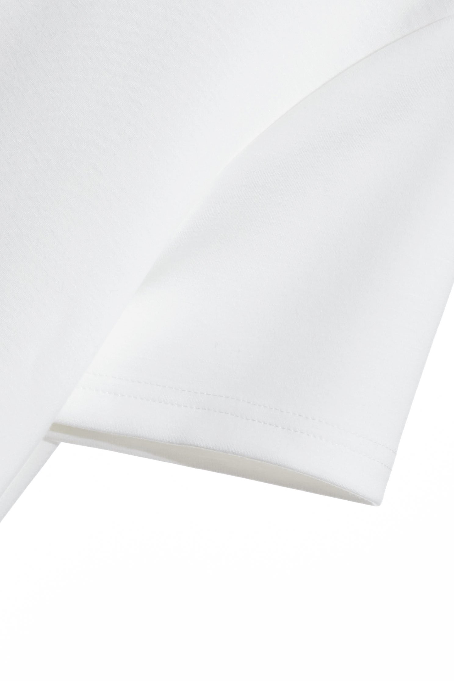 White Bunny Motif Short Sleeve TeeWhite Bunny Motif Short Sleeve Tee,Tops,Season (SS) Look,White tops,Necklaces