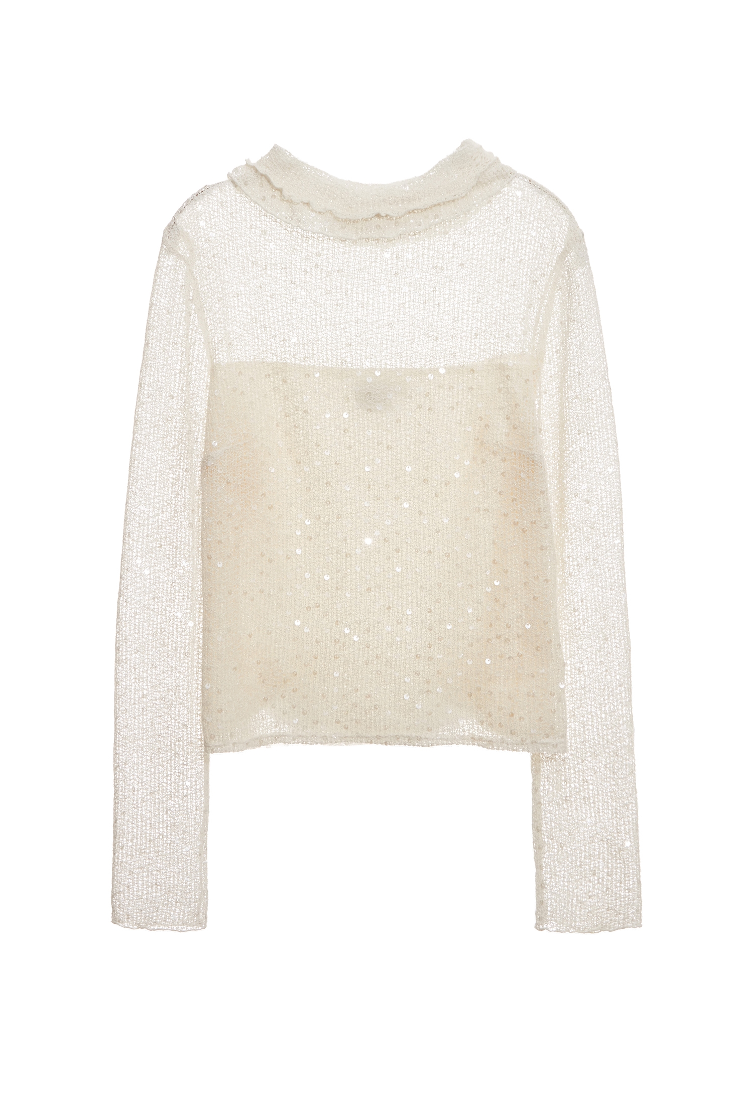 Sequin Detail Long Sleeve TopSequin Detail Long Sleeve Top,Tops,Season (SS) Look,Knitted