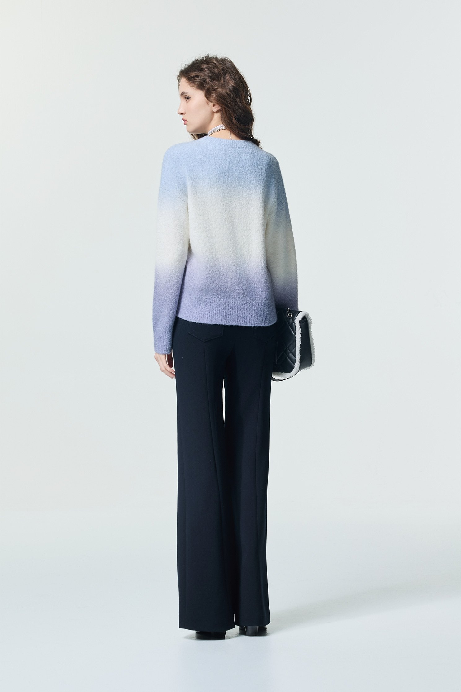 Colour Block Long Sleeve Knit TopColour Block Long Sleeve Knit Top,Tops,Season (SS) Look,Knitted,Knitted tops