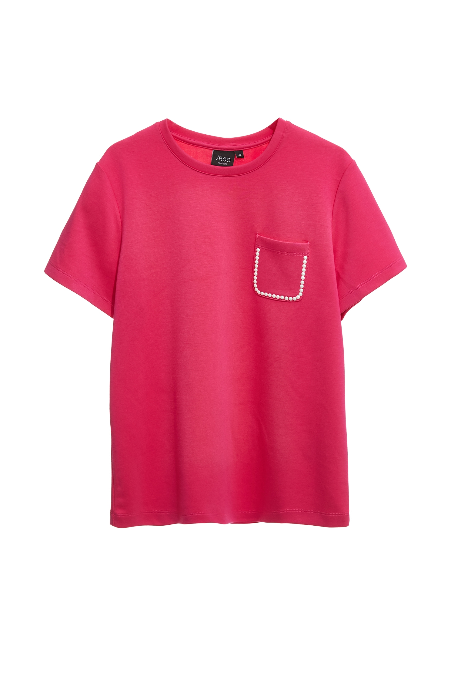 Front Patch Pocket Magenta Pink TeeFront Patch Pocket Magenta Pink Tee,T-shirts,Tops,Season (SS) Look,pearl