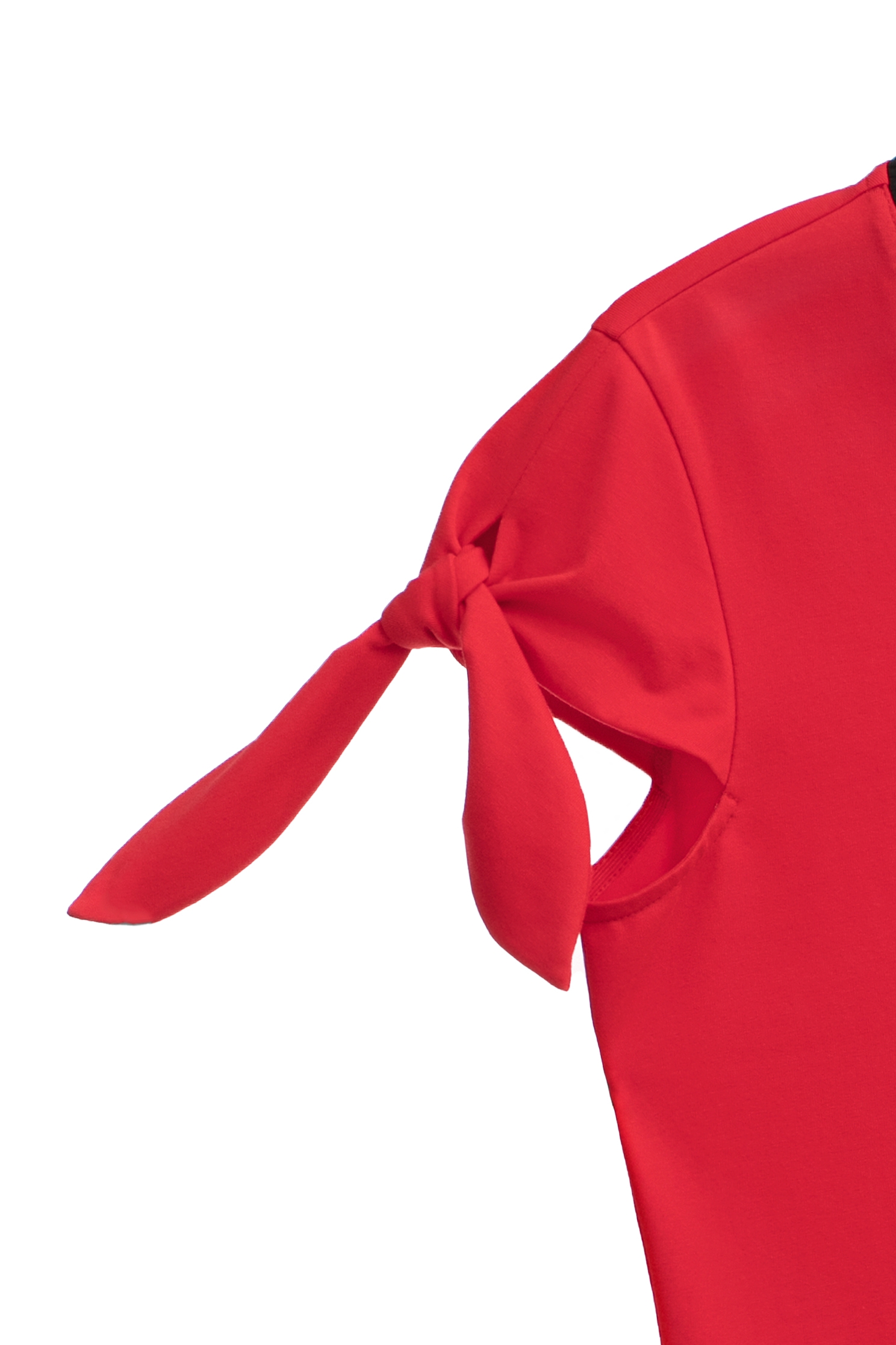 Short Sleeve Tee With Side Bow DetailShort Sleeve Tee With Side Bow Detail,Tops,Season (SS) Look,Embroidered