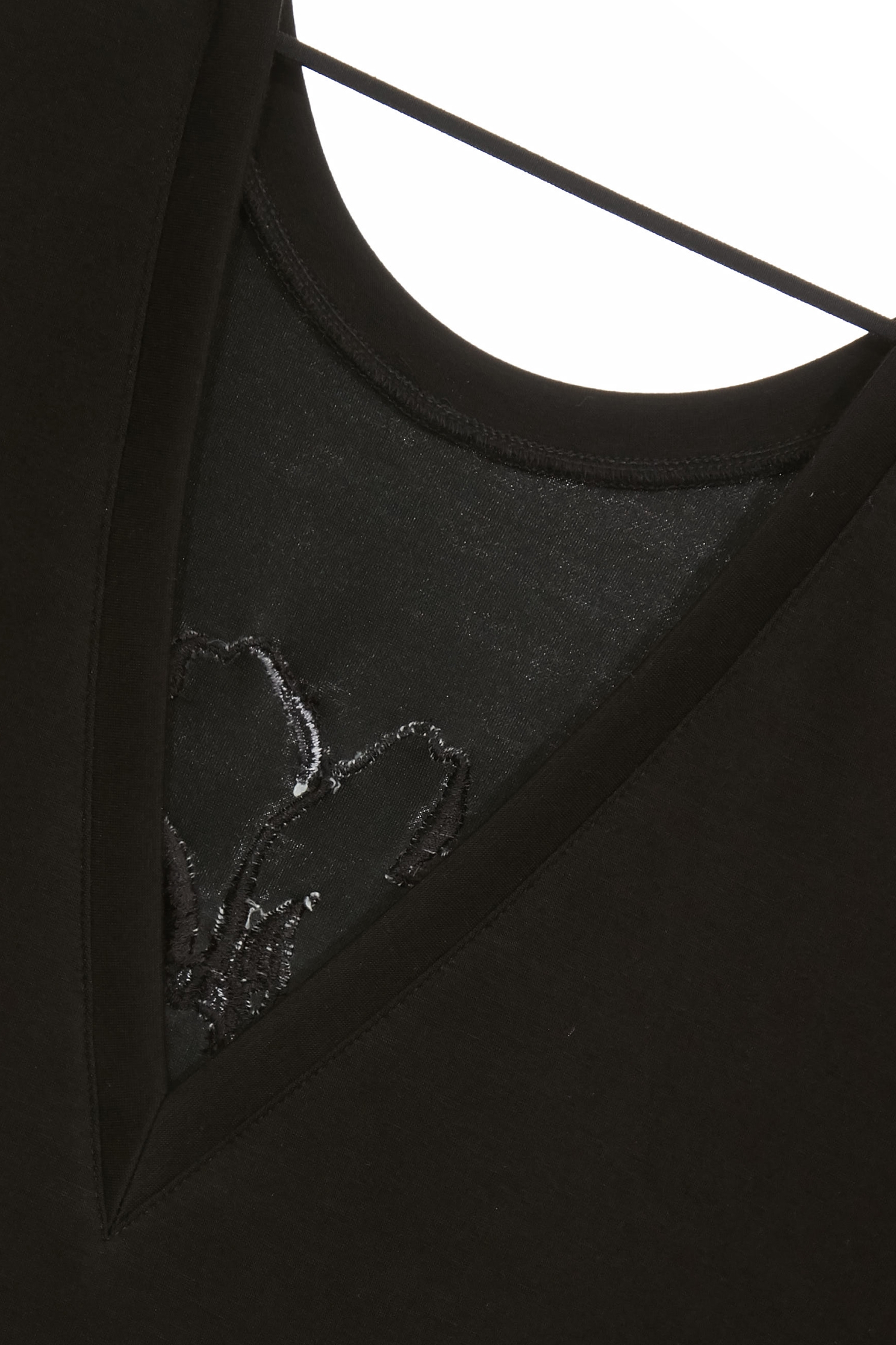 Front 3-D Organza Floral TopFront 3-D Organza Floral Top,Tops,Season (SS) Look,Embroidered,blossoms