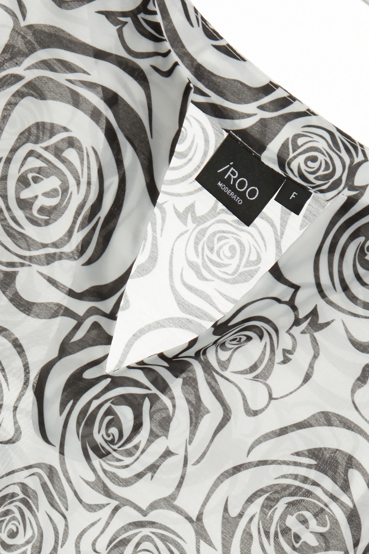 Rose Print Slit Neckline TopRose Print Slit Neckline Top,Tops,Season (SS) Look