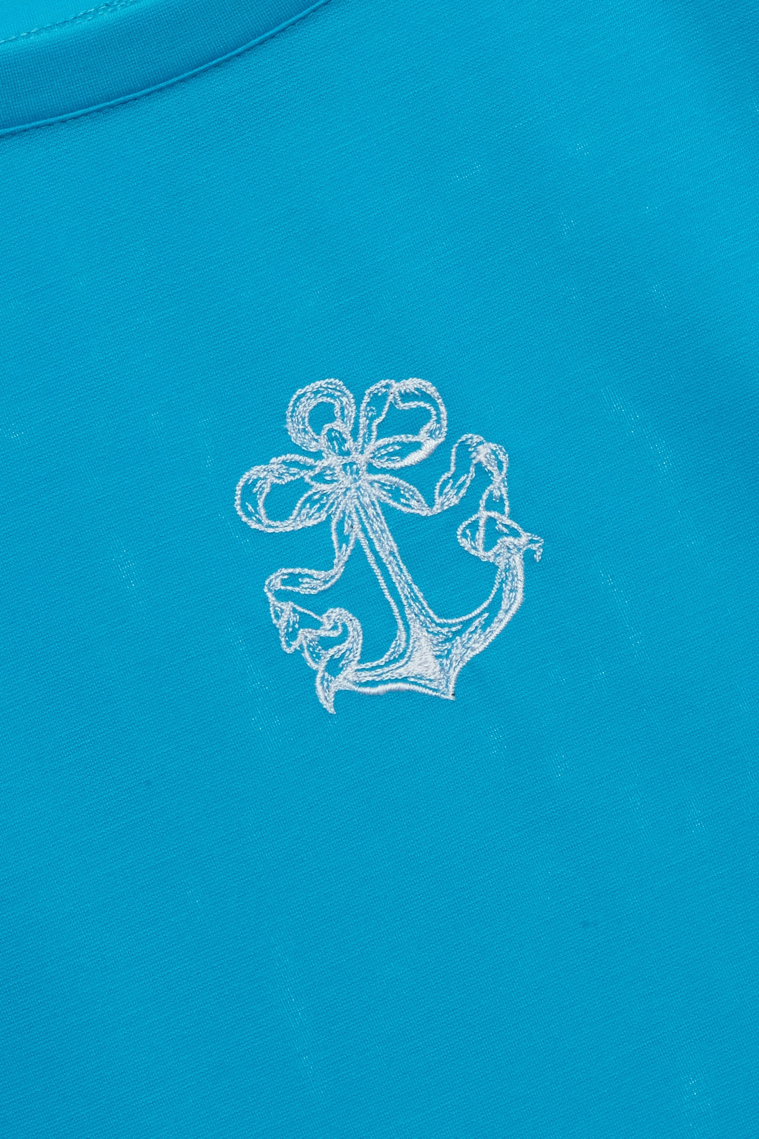 Embroidered Logo Bubble Sleeve TeeEmbroidered Logo Bubble Sleeve Tee,T-shirts,T-shirts,Tops,Embroidered,Season (SS) Look