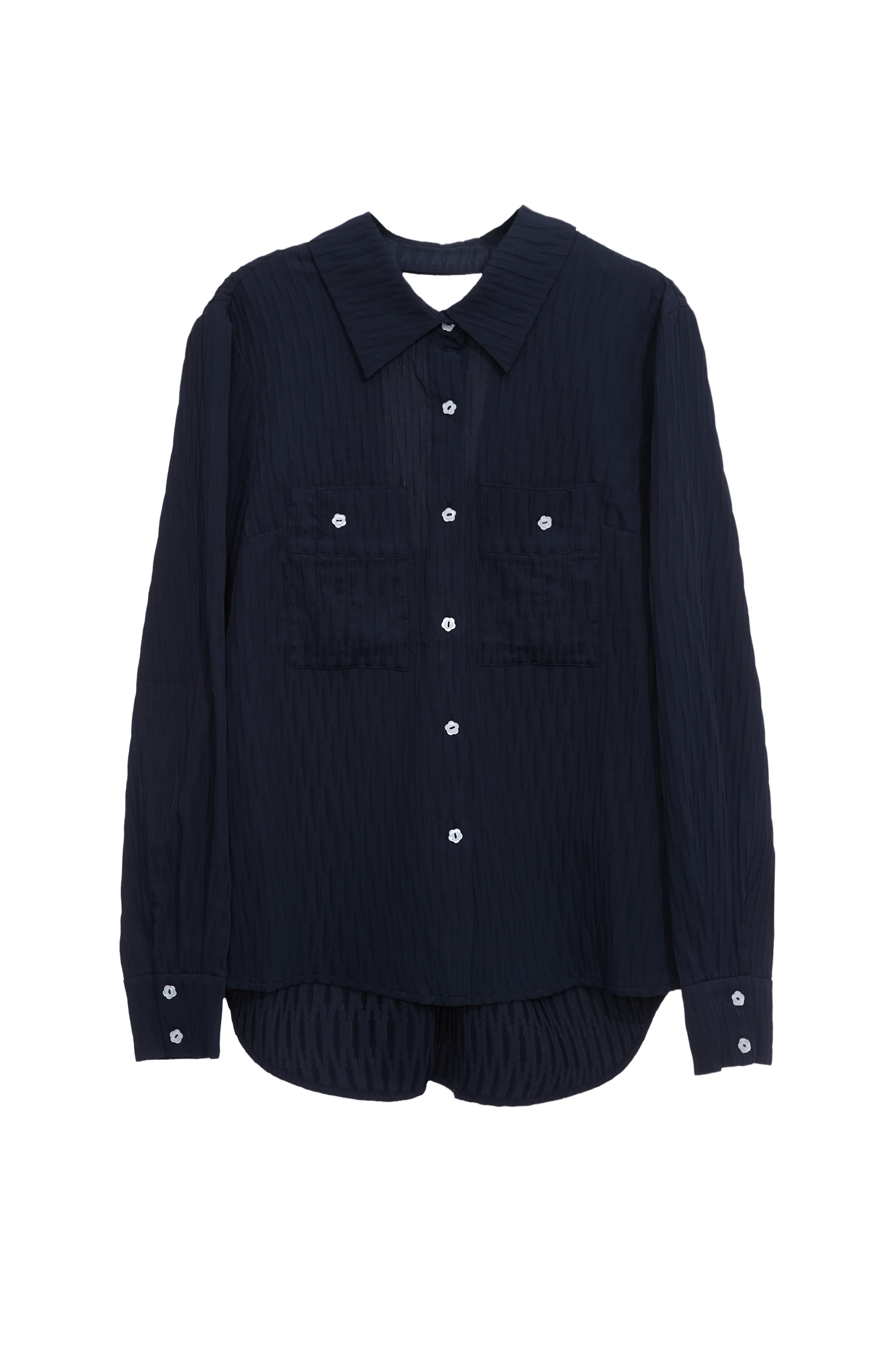 Midnight Blue Open Back BlouseMidnight Blue Open Back Blouse,Tops,Season (SS) Look,Blouses