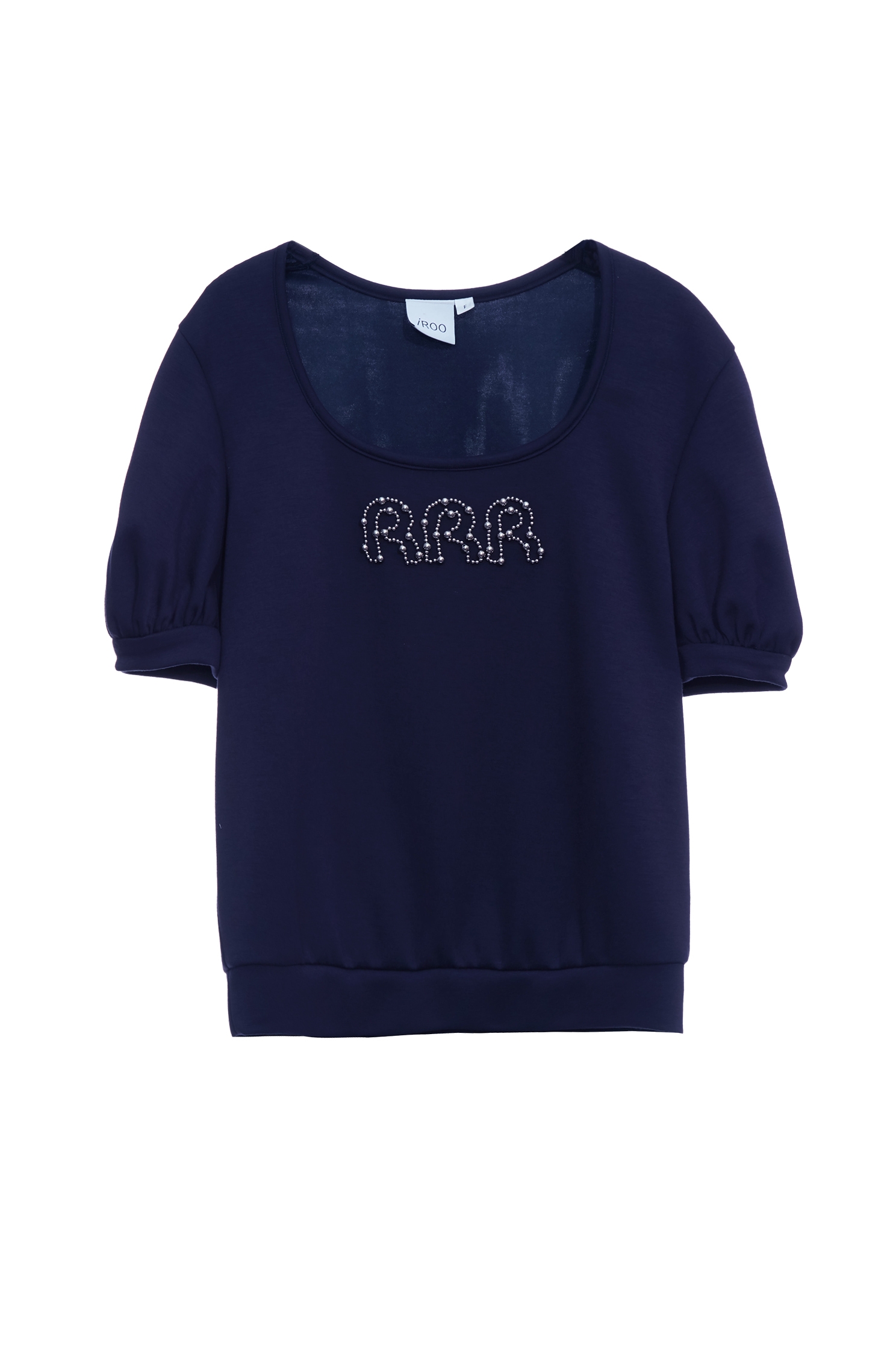 Midnight Blue Beaded R Logo TopMidnight Blue Beaded R Logo Top,Tops,Season (SS) Look