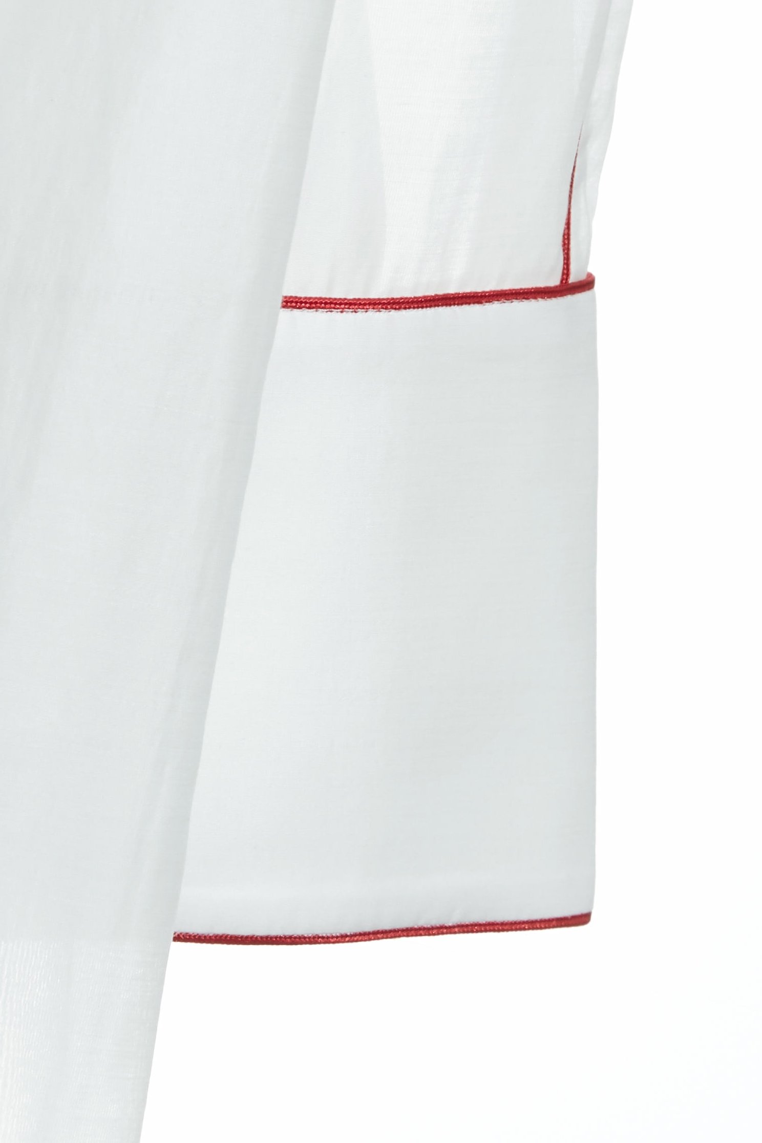 Contrast Trim Detail White BlouseContrast Trim Detail White Blouse,3/4 Sleeve tops,Tops,Season (SS) Look,White tops,Blouses