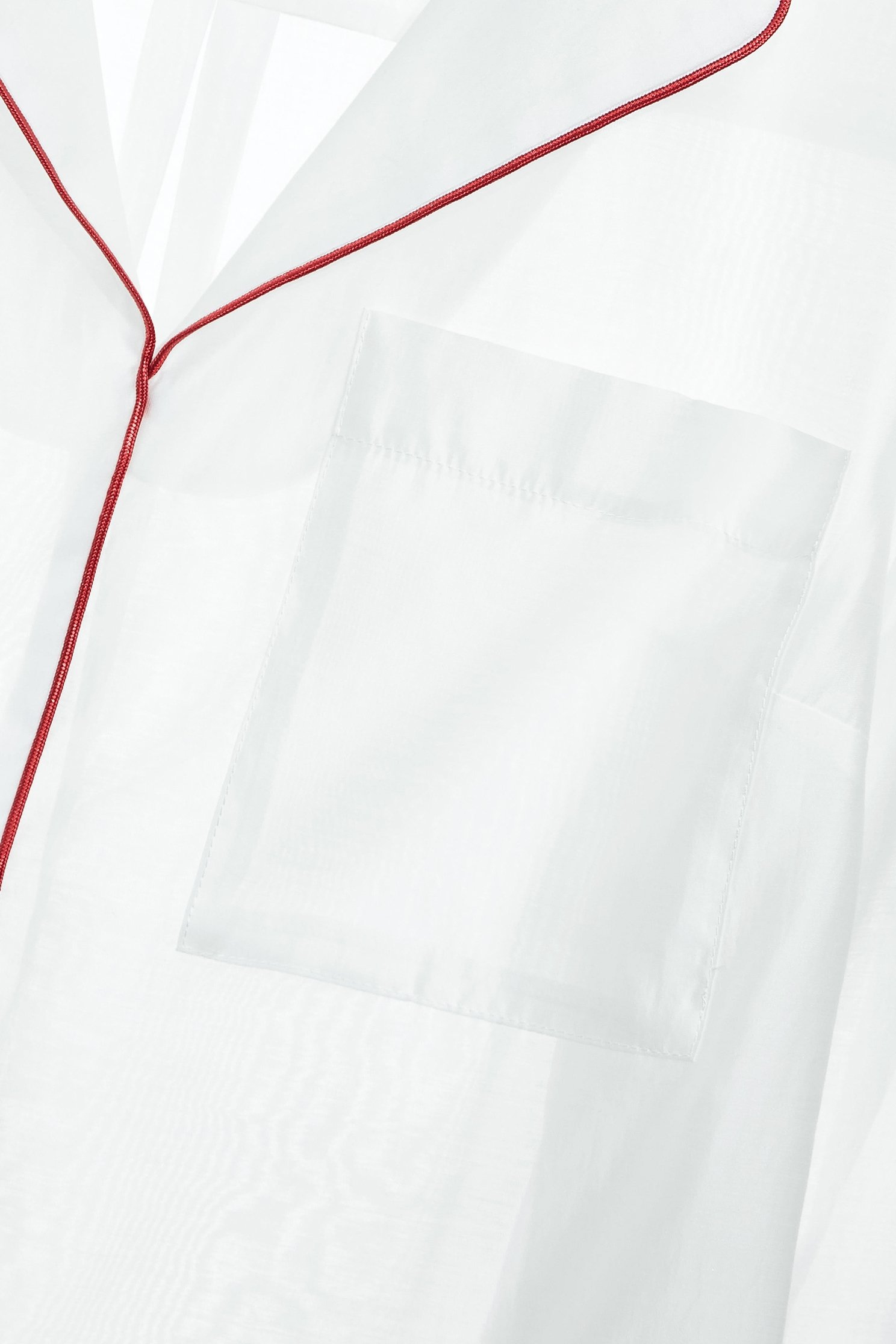 Contrast Trim Detail White BlouseContrast Trim Detail White Blouse,3/4 Sleeve tops,Tops,Season (SS) Look,White tops,Blouses