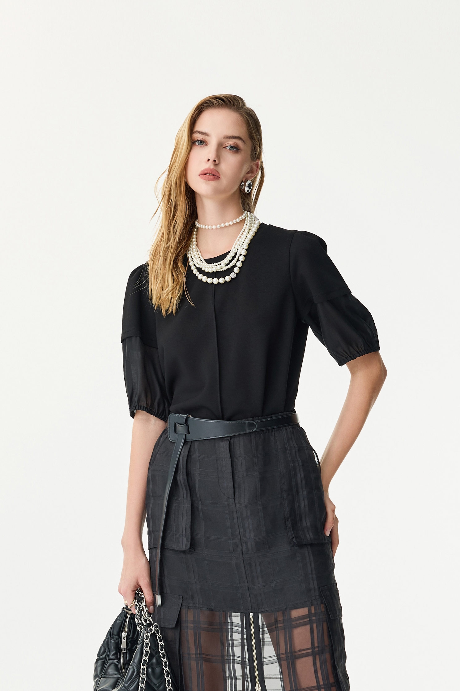 Double Sleeve Mid Length TopDouble Sleeve Mid Length Top