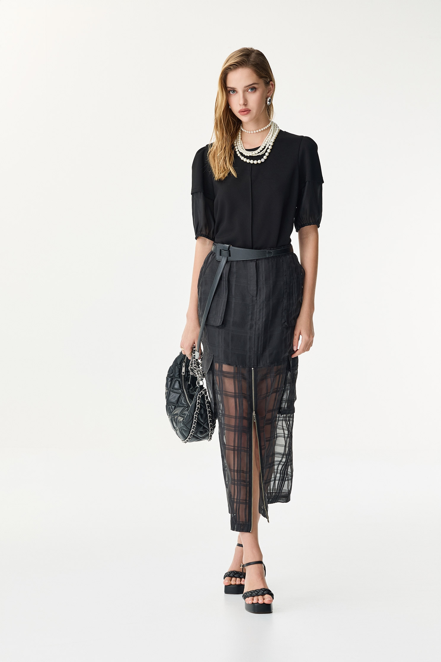 Double Sleeve Mid Length TopDouble Sleeve Mid Length Top