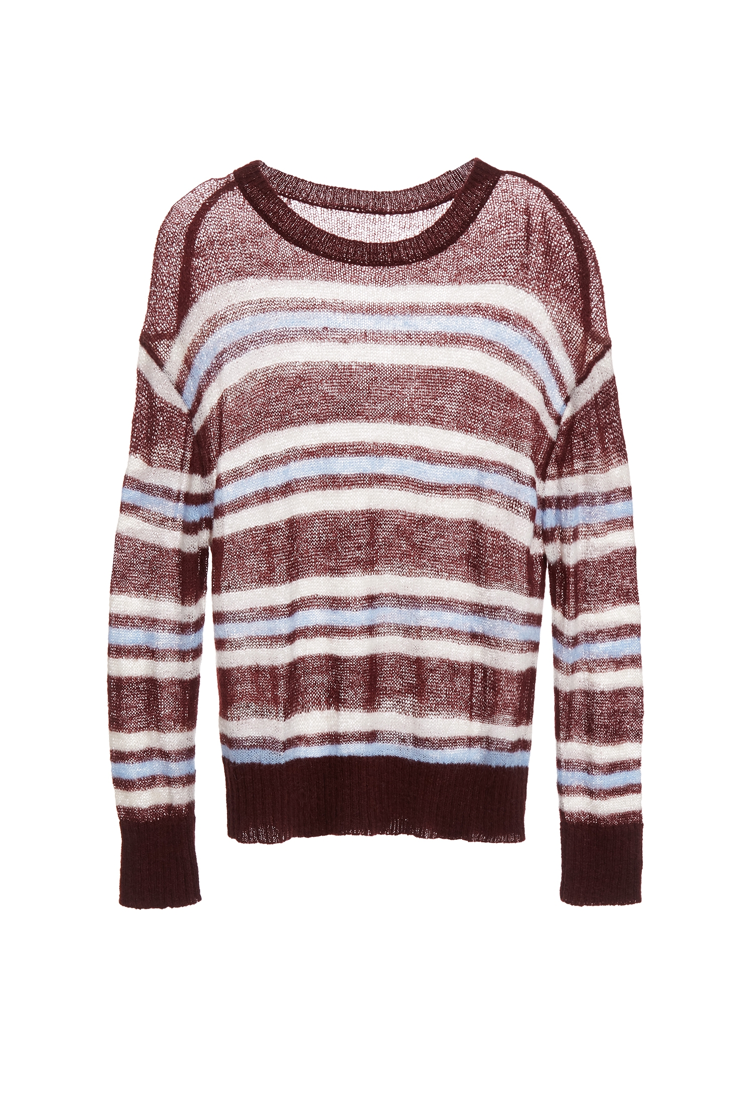 Mahagony Stripe Long Sleeve Knit TopMahagony Stripe Long Sleeve Knit Top,Tops,Season (SS) Look,Stripe,Knitted,Knitted tops
