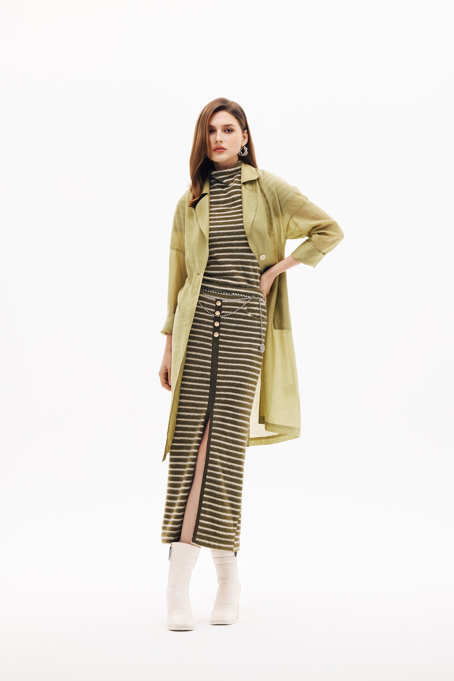 Faux Fur Stripe Short Sleeve TopFaux Fur Stripe Short Sleeve Top,Tops,Season (SS) Look,Stripe