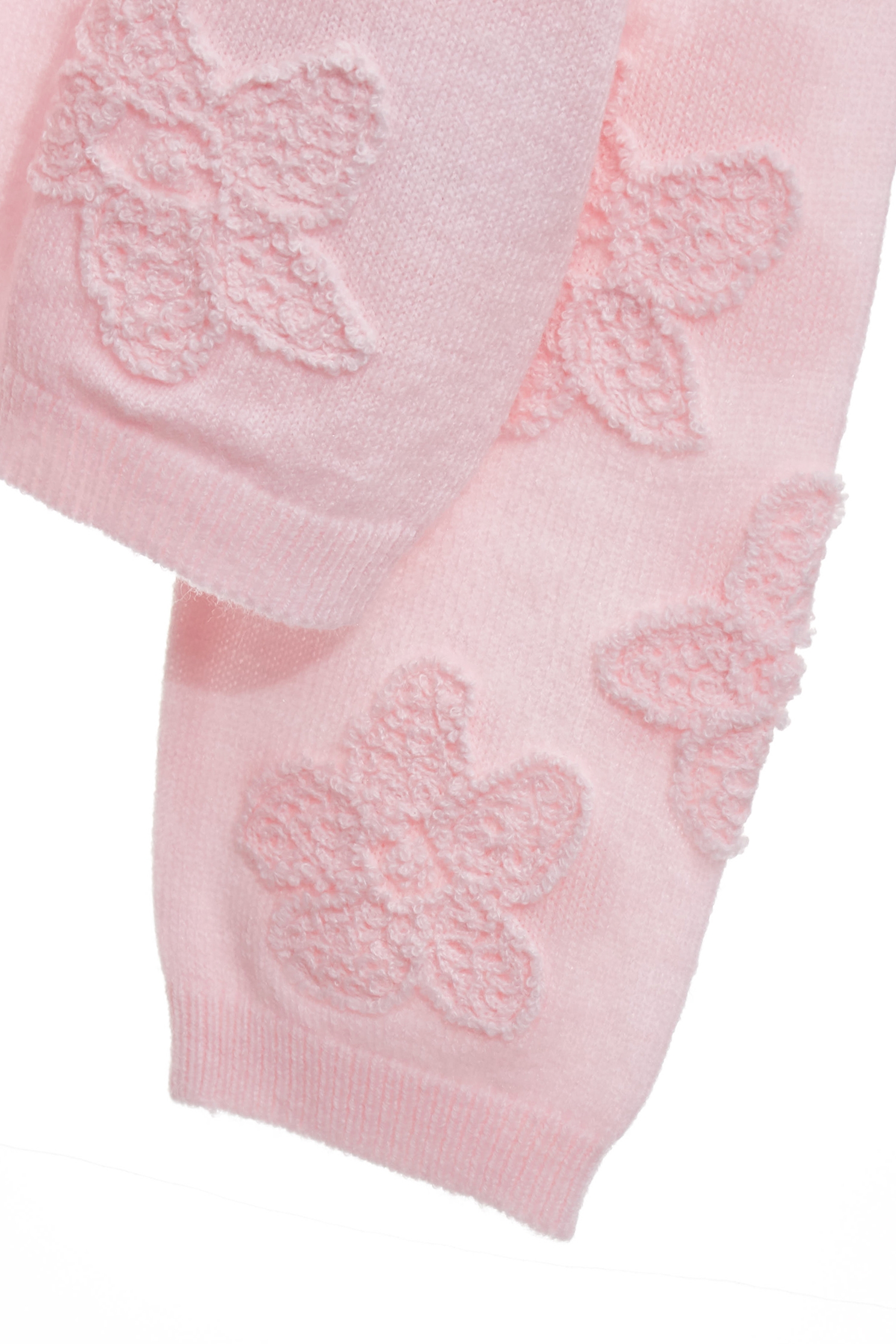 Floral Motif Knit TopFloral Motif Knit Top,Tops,Season (SS) Look,Knitted,Knitted tops