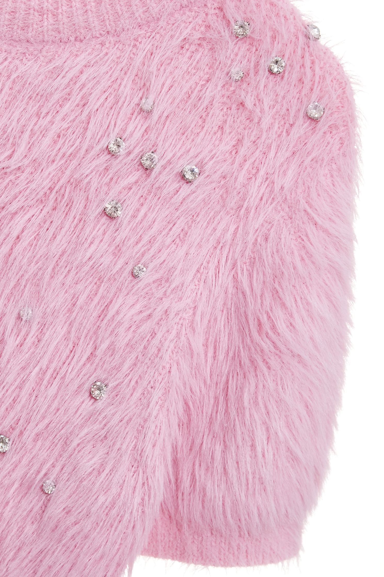 Short Sleeve Faux Fur Knit TopShort Sleeve Faux Fur Knit Top,Tops,Season (SS) Look,Knitted,Knitted tops