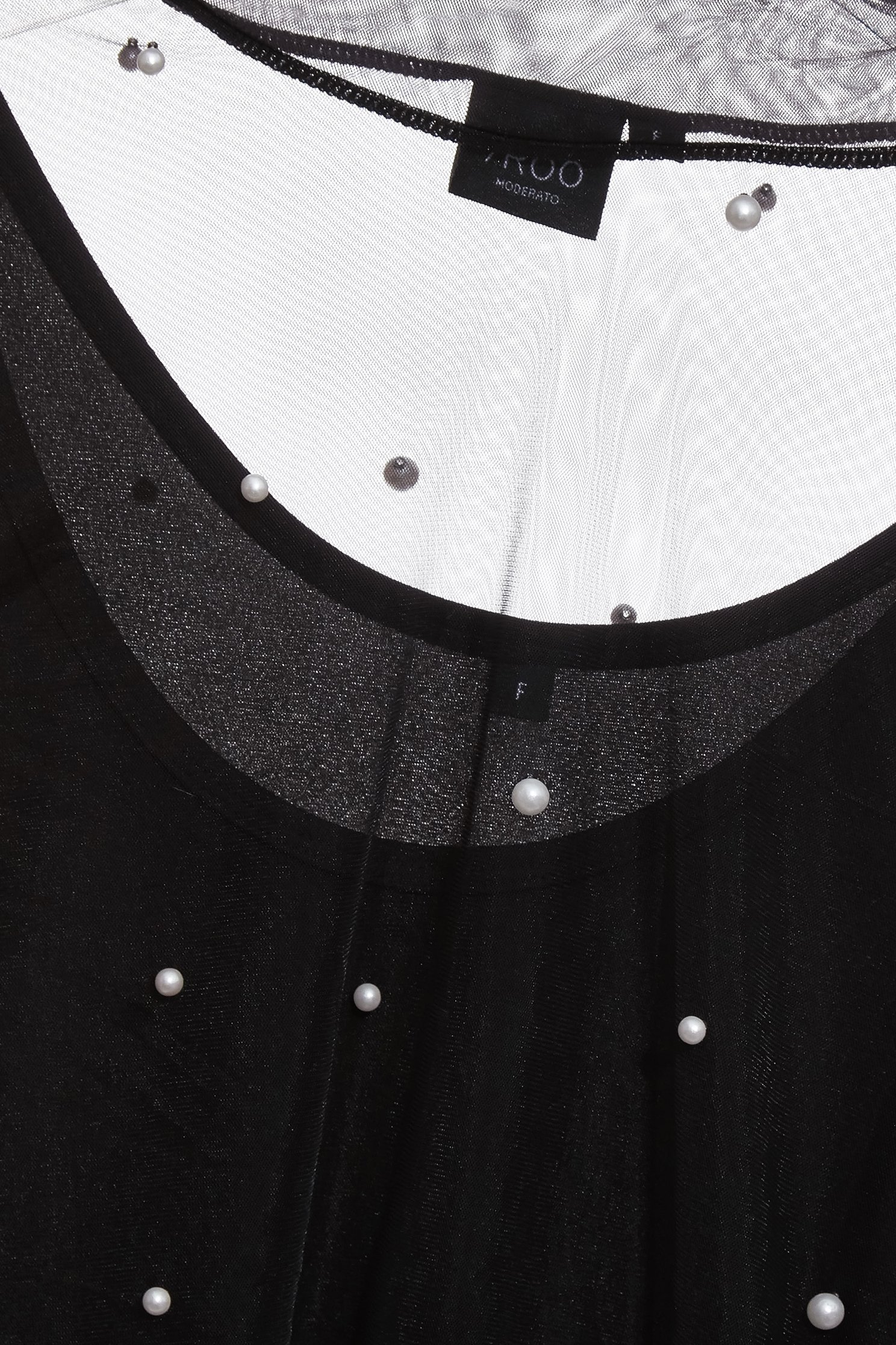 Turtle Neck Pearl Detail Mesh TopTurtle Neck Pearl Detail Mesh Top,Office Looks,Tops,Under shirts,Season (SS) Look,Party Looks,pearl,Valentine,black tops