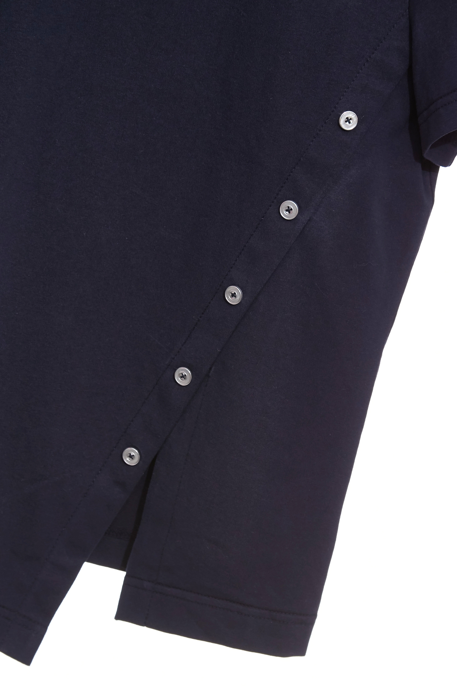 Side Slit Navy TeeSide Slit Navy Tee,Tops,Season (SS) Look,Cotton