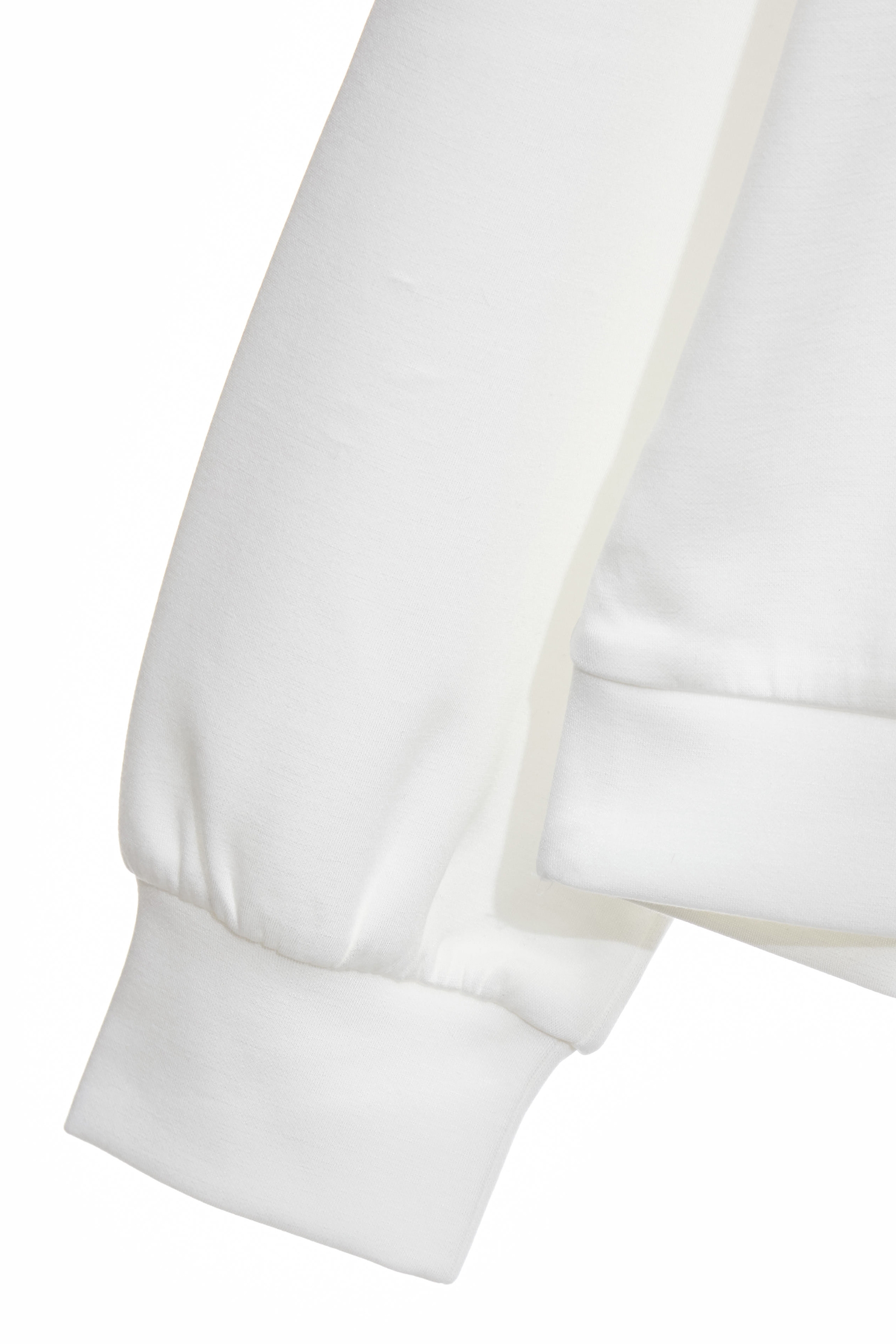 Embroidery Detail Hoodie Long Sleeve TopEmbroidery Detail Hoodie Long Sleeve Top,Tops,Embroidered,Season (SS) Look,White tops