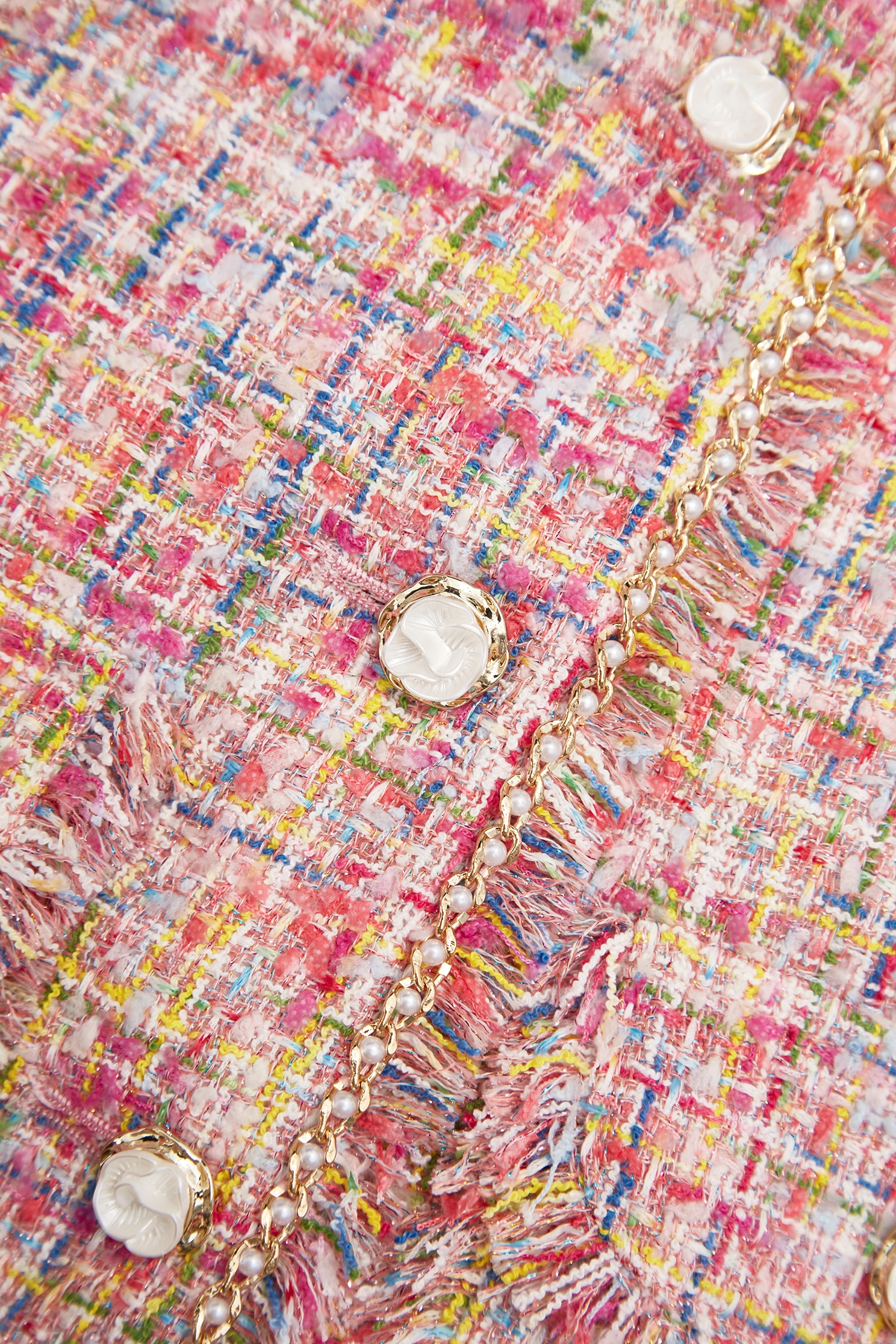 Floral Brooch Tweed JacketFloral Brooch Tweed Jacket,Jackets,Outerwear,Season (SS) Look