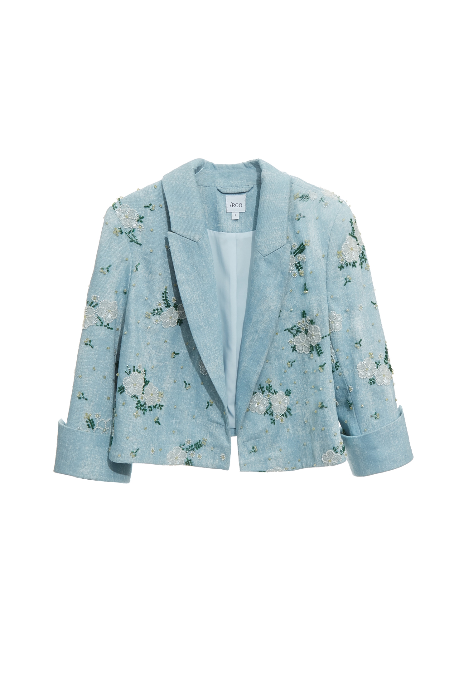 Beaded Floral Detail Denim JacketBeaded Floral Detail Denim Jacket,Jackets,Outerwear,Season (SS) Look