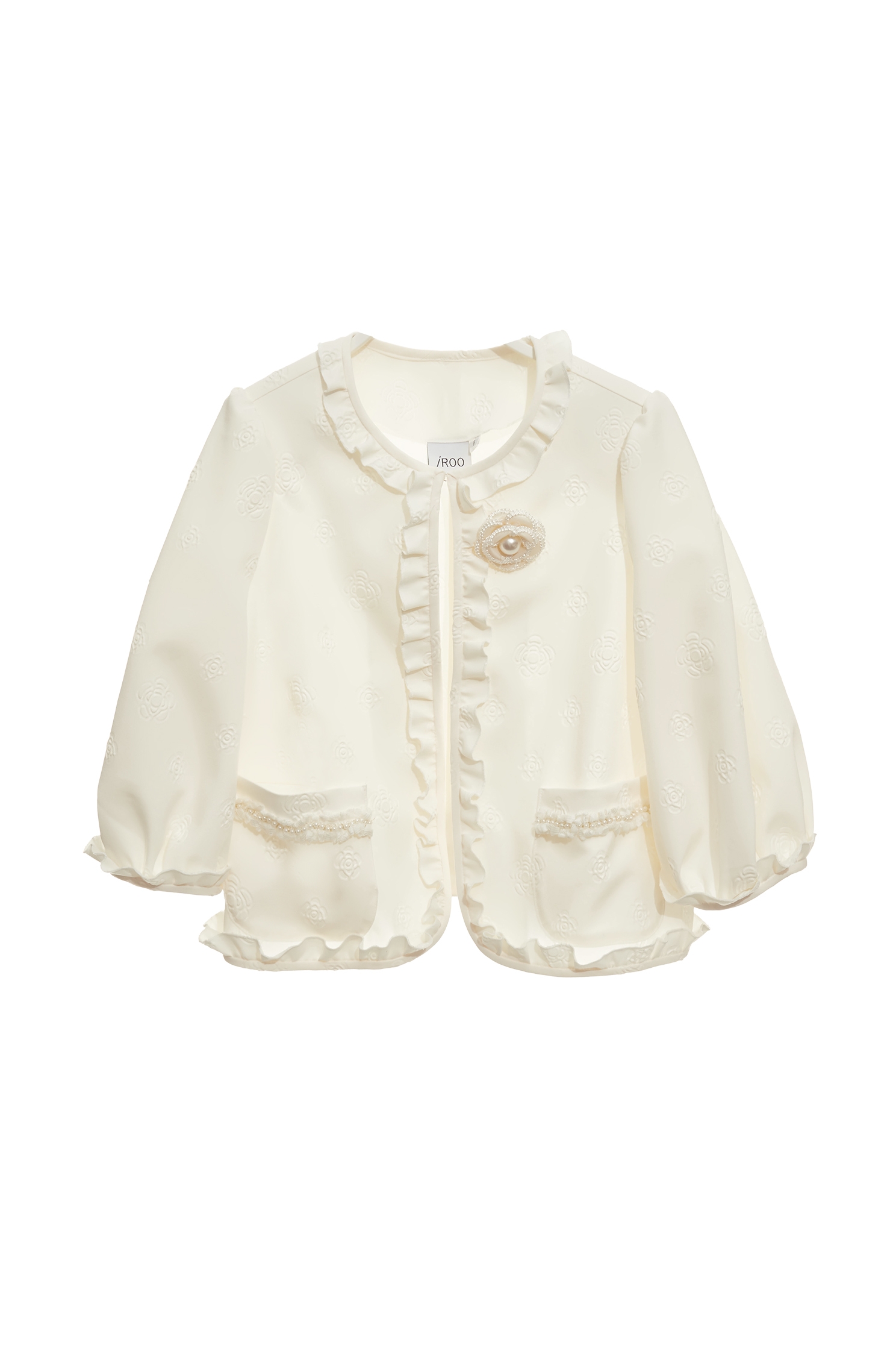 Floral Embossed Print JacketFloral Embossed Print Jacket,Jackets,Season (SS) Look