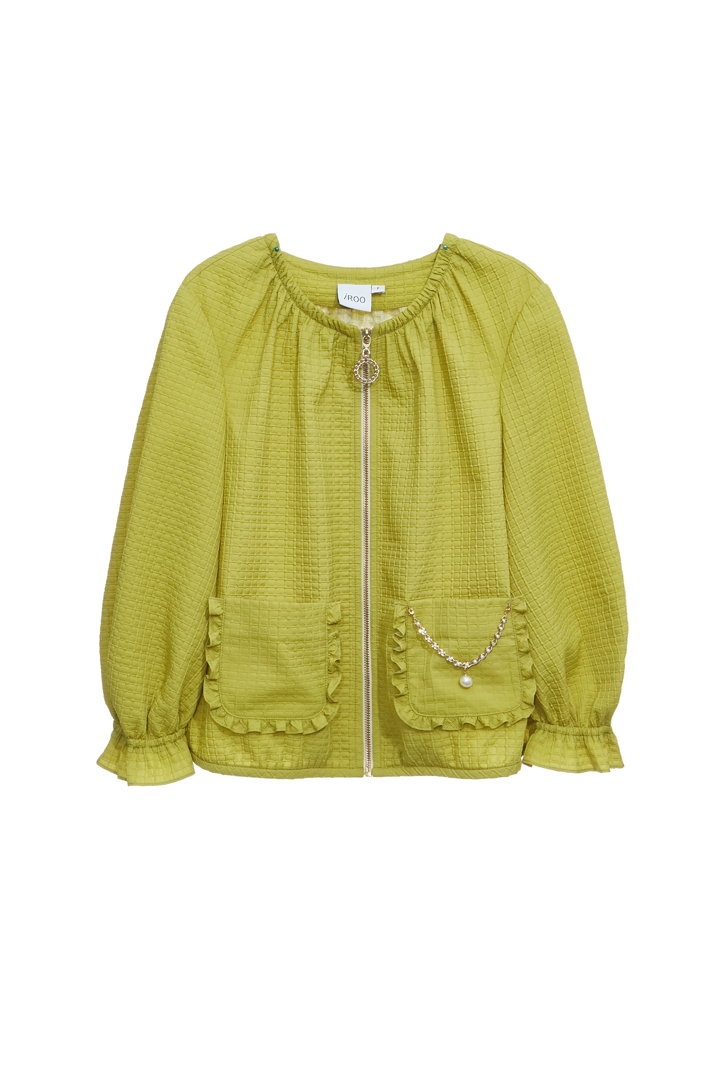 Patch Pocket Green Crop JacketPatch Pocket Green Crop Jacket,Jackets,Outerwear,Season (SS) Look,City Feminine