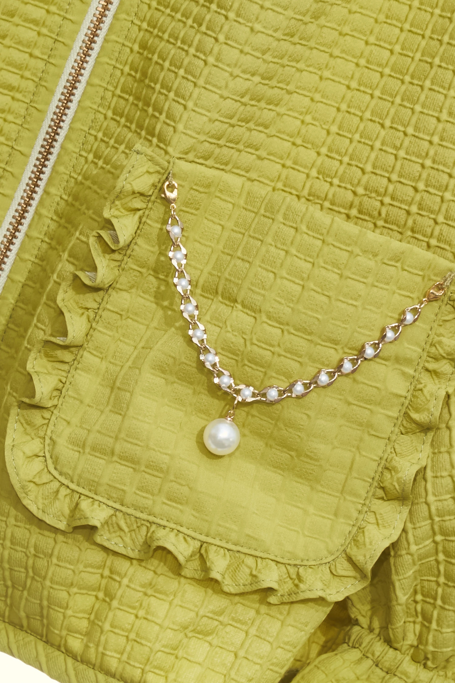 Patch Pocket Green Crop JacketPatch Pocket Green Crop Jacket,Jackets,Outerwear,Season (SS) Look,City Feminine