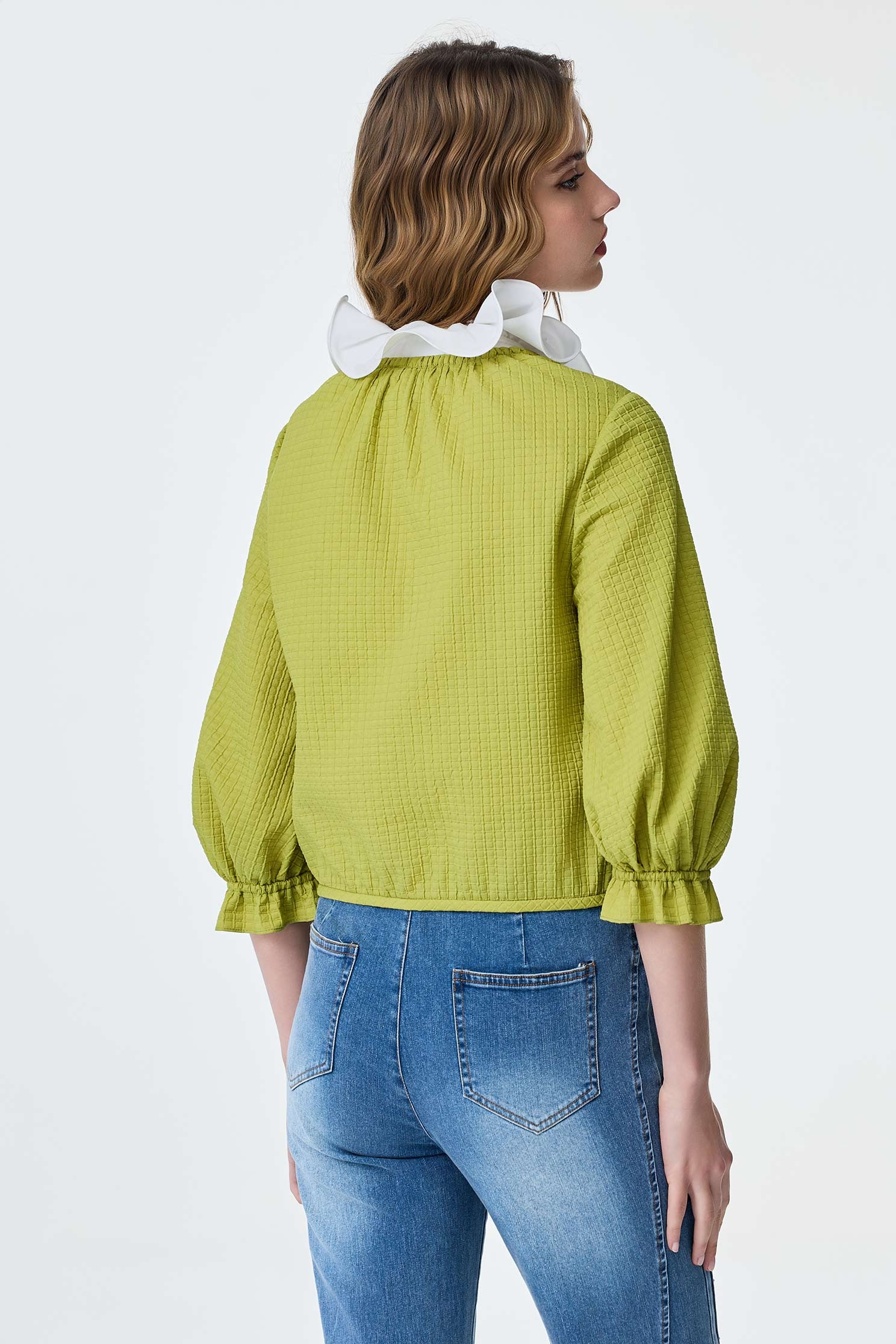 Patch Pocket Green Crop JacketPatch Pocket Green Crop Jacket,Jackets,Outerwear,Season (SS) Look,City Feminine