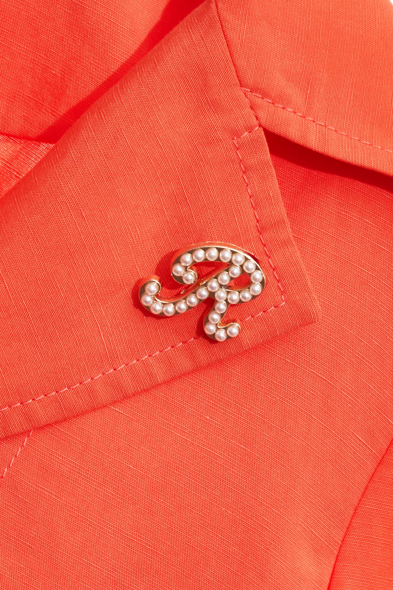 Crop Button Front Linen BlazerCrop Button Front Linen Blazer,Jackets,Outerwear,Season (SS) Look,pearl,City Feminine,Blazers