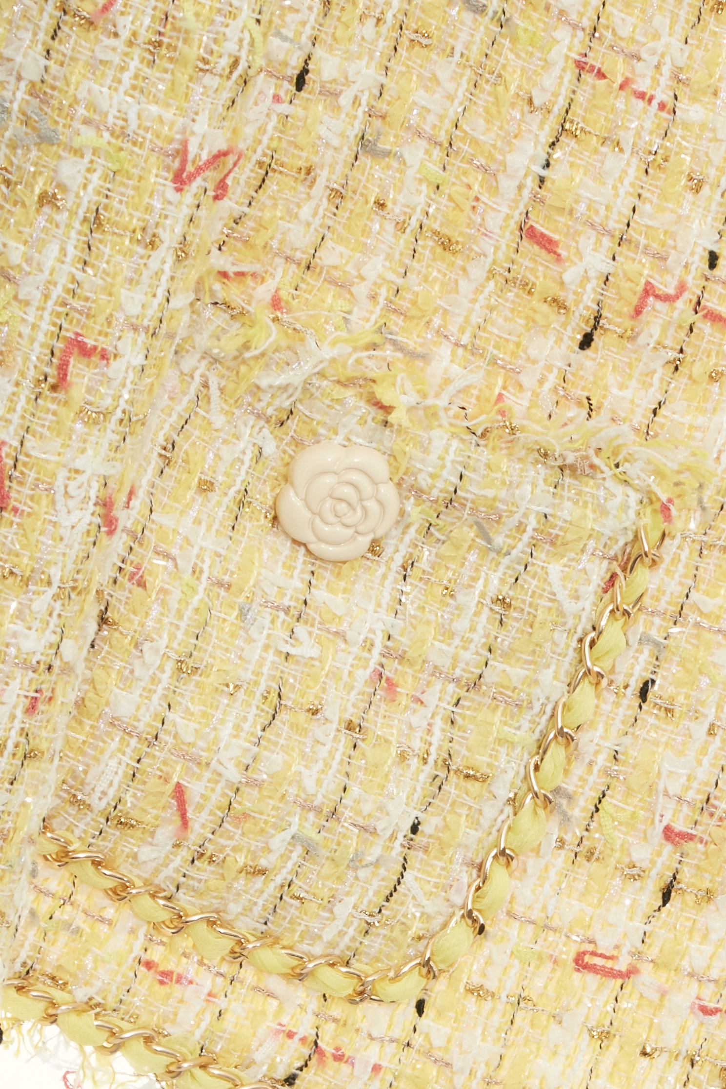 Yellow Tweed Crop JacketYellow Tweed Crop Jacket,Jackets,Season (AW) Look