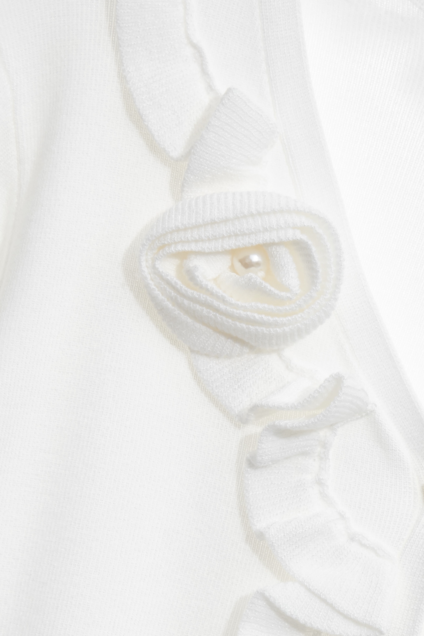Floral Detail Knit Cardigan,Jackets,Outerwear,Season (SS) Look,White outerwear,Knitted,Knitted coats
