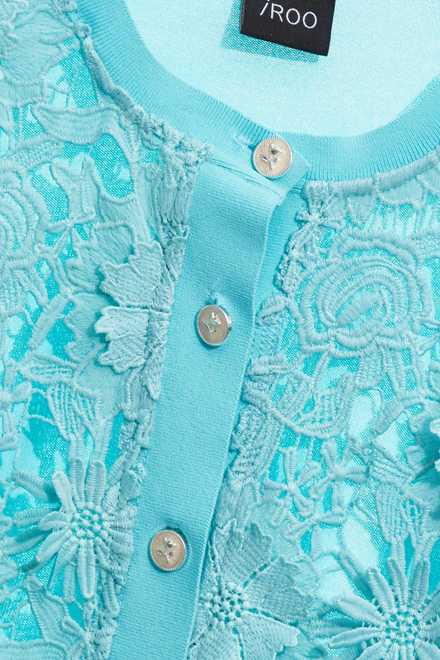 Hollow Out Floral Lace Knit CardiganHollow Out Floral Lace Knit Cardigan,Embroidered,Outerwear,Season (AW) Look,Valentine,blossoms,Lace,Knitted,Knitted coats