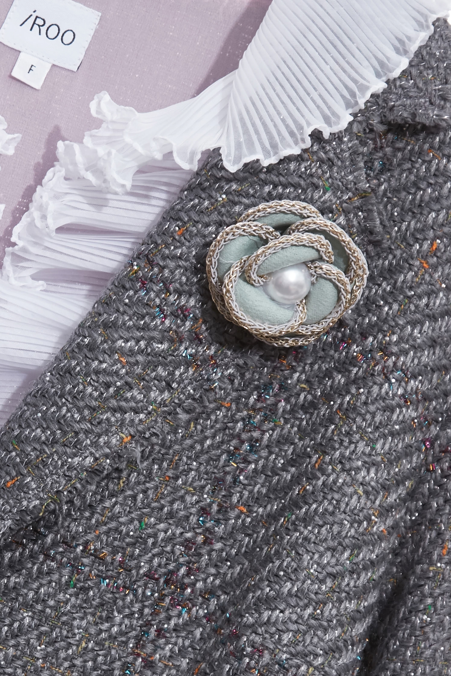 Ruffle Detail Tweed JacketRuffle Detail Tweed Jacket,Jackets,Outerwear,co-ord sets,Season (AW) Look,Blazers