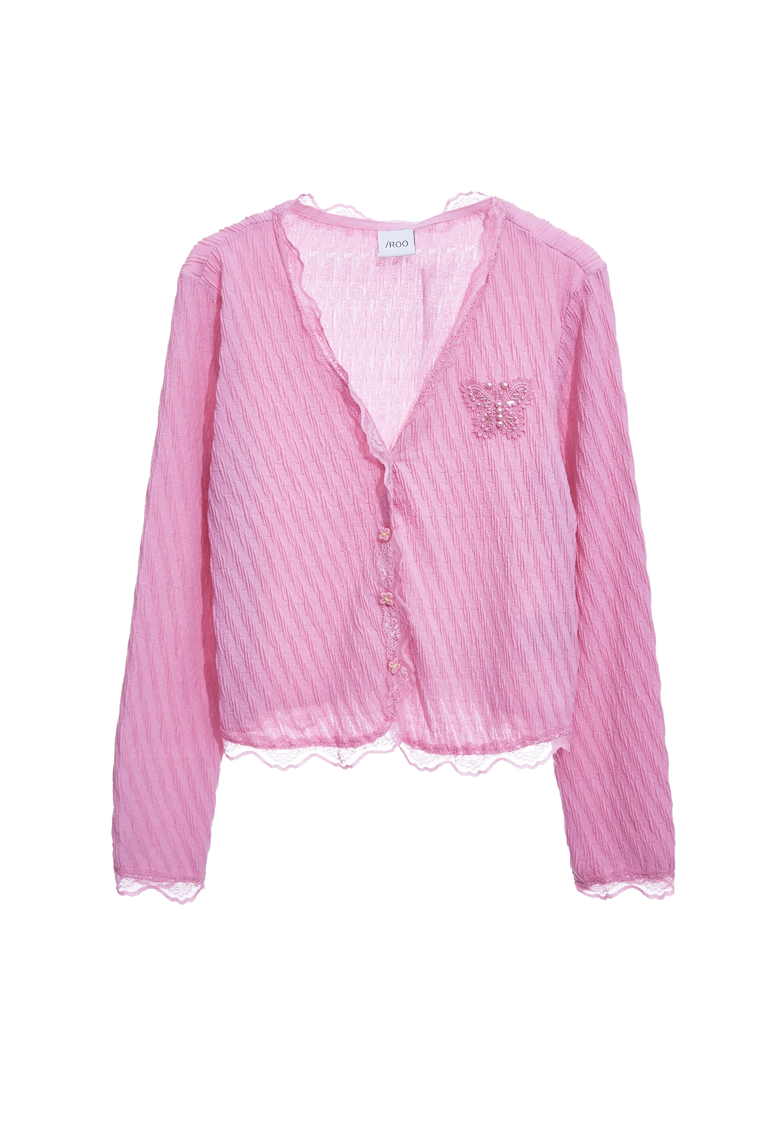 Lace Detail Knit CardiganLace Detail Knit Cardigan,Jackets,Outerwear,Season (SS) Look,Lace,Knitted,Knitted coats
