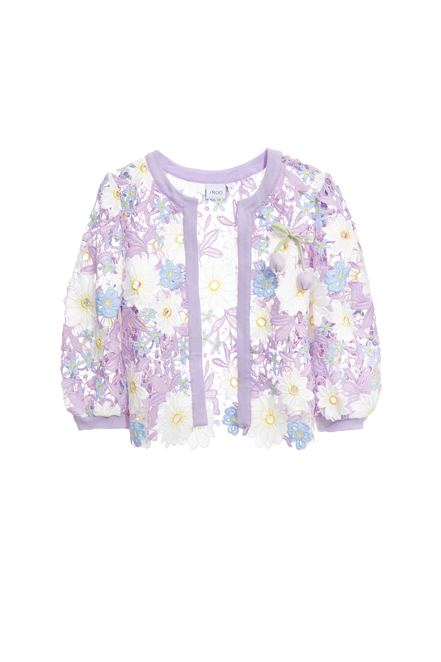 Embroidery Floral Lace OuterwearEmbroidery Floral Lace Outerwear,Jackets,Embroidered,Outerwear,Season (AW) Look,Cardigans,Lace