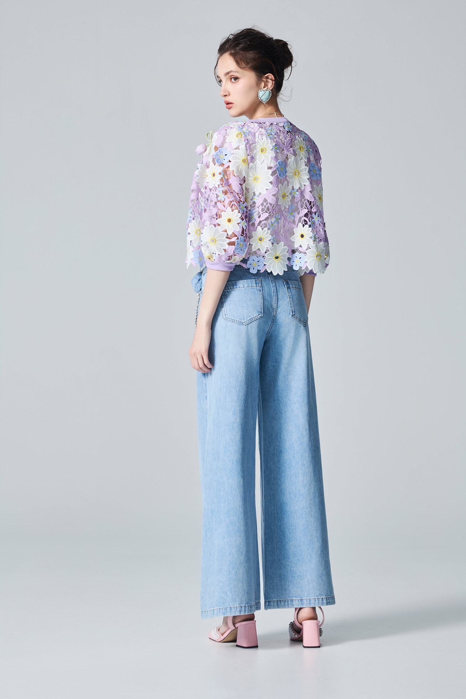 Embroidery Floral Lace OuterwearEmbroidery Floral Lace Outerwear,Jackets,Embroidered,Outerwear,Season (AW) Look,Cardigans,Lace