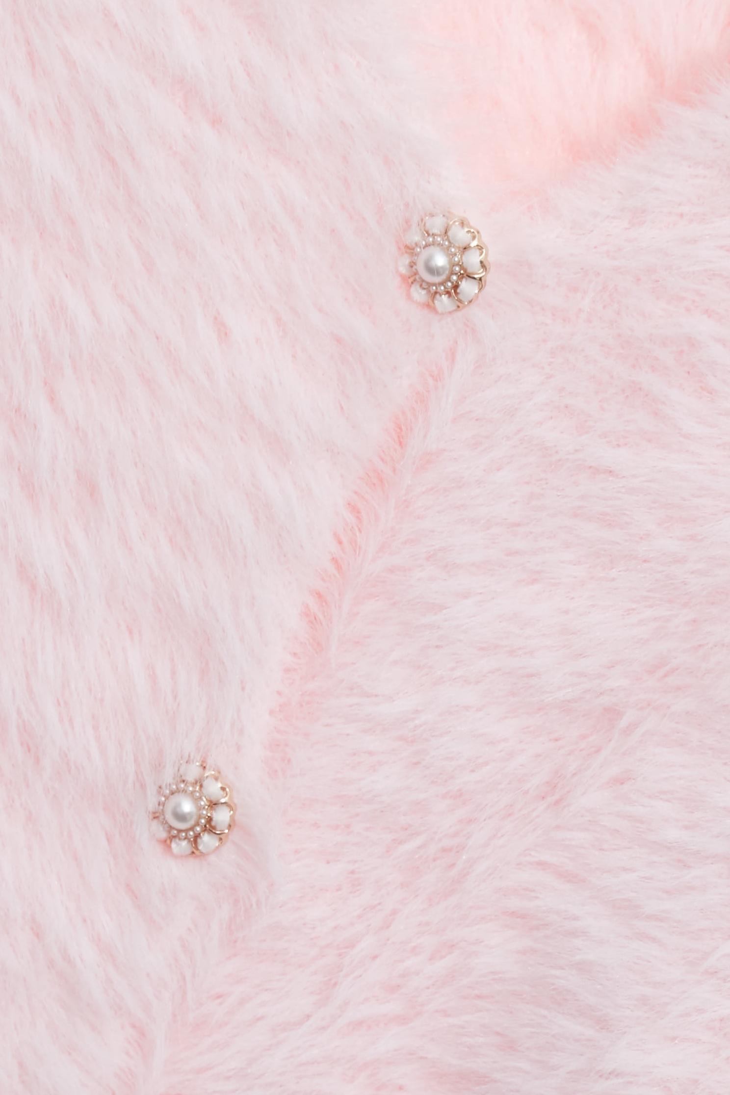 Fux Fur V-neck CardiganFux Fur V-neck Cardigan,Office Looks,Outerwear,pearl,Season (AW) Look,Valentine,blossoms,Knitted,Knitted coats